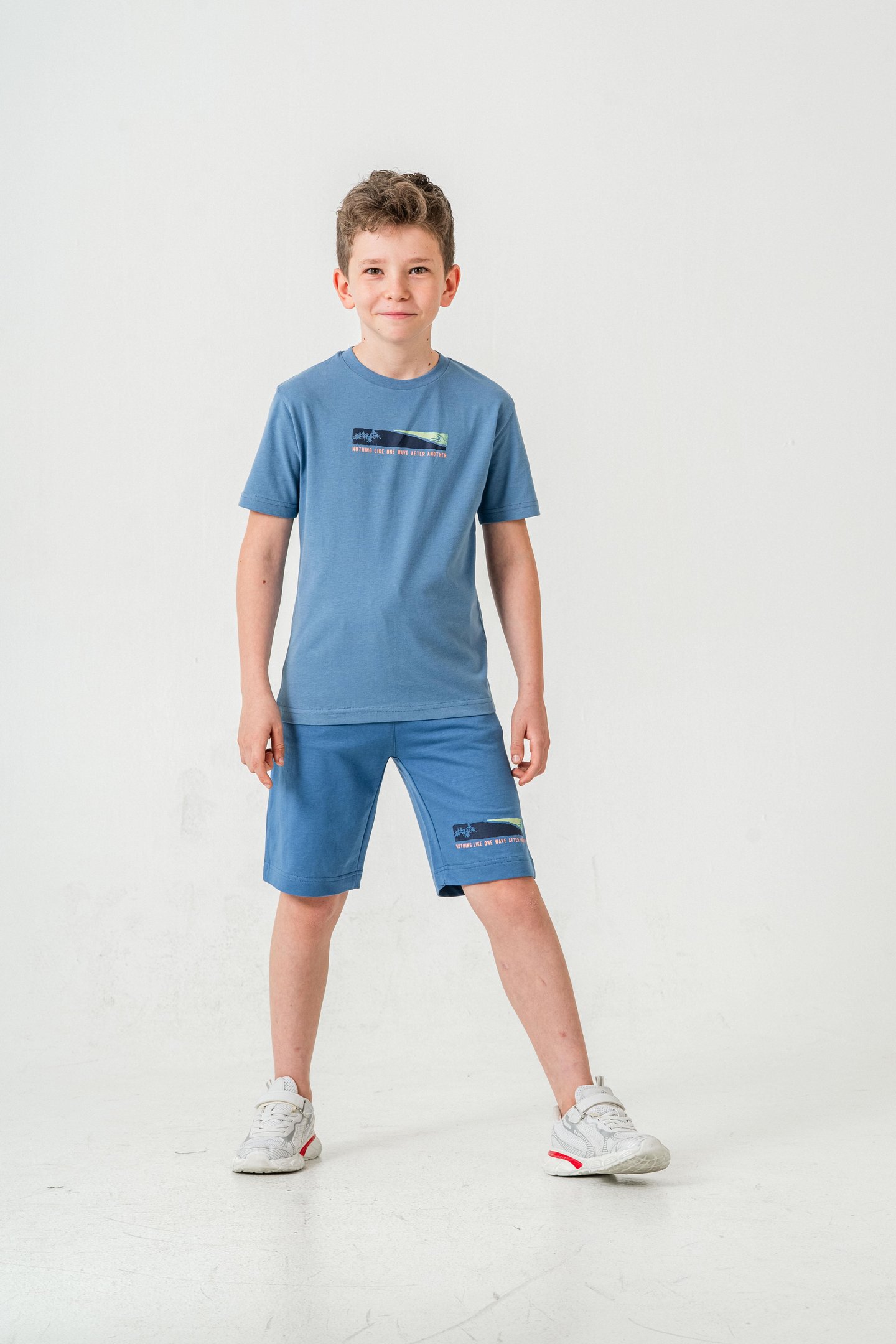 Nothing Like One Wave After Another Baskılı  Erkek Çocuk Şort - Tişört Takımı