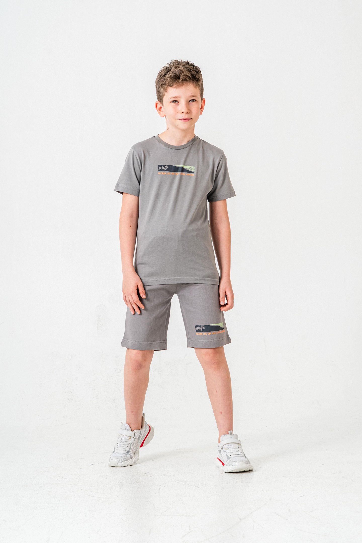Nothing Like One Wave After Another Baskılı  Erkek Çocuk Şort - Tişört Takımı