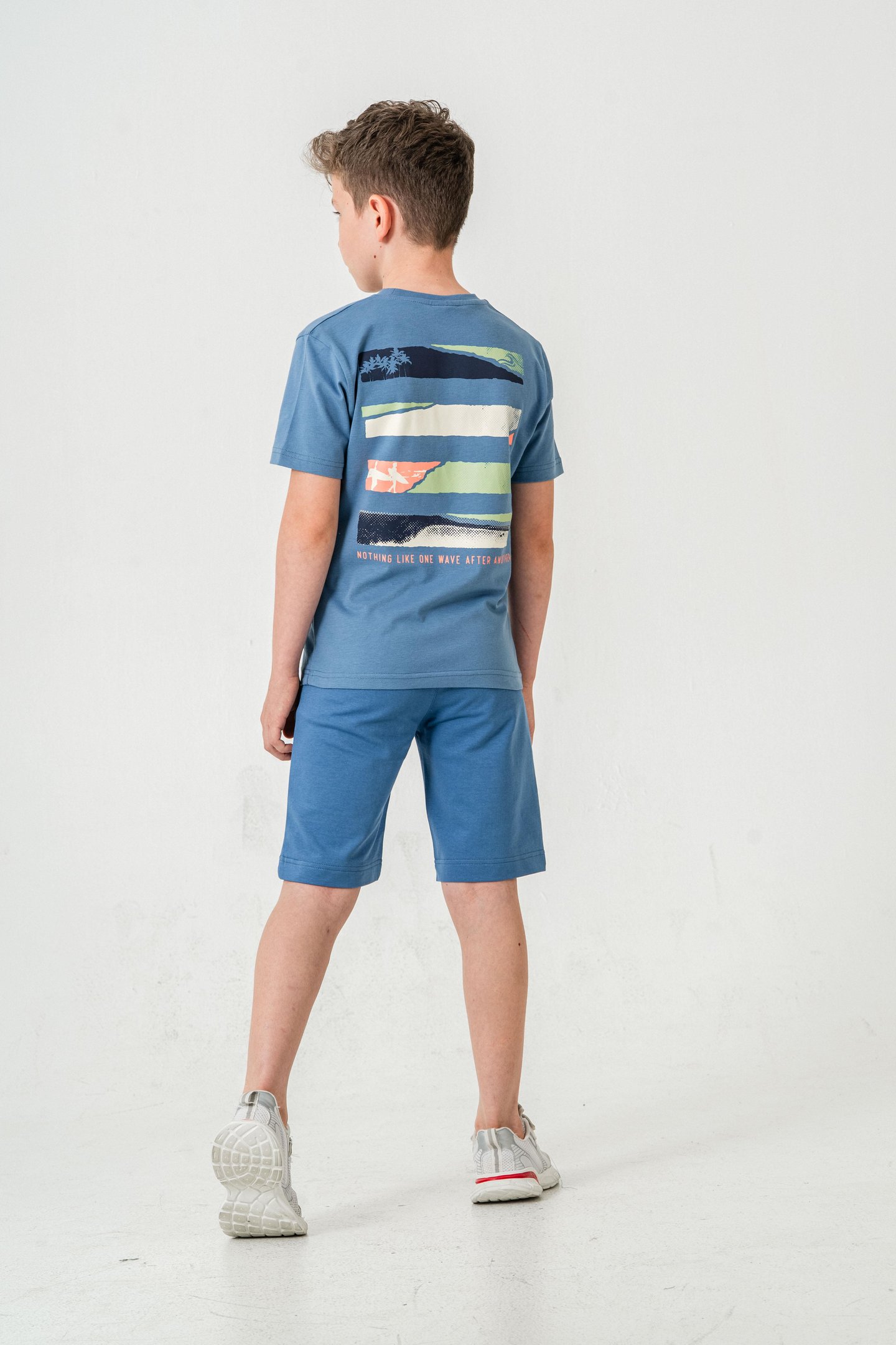 Nothing Like One Wave After Another Baskılı  Erkek Çocuk Şort - Tişört Takımı