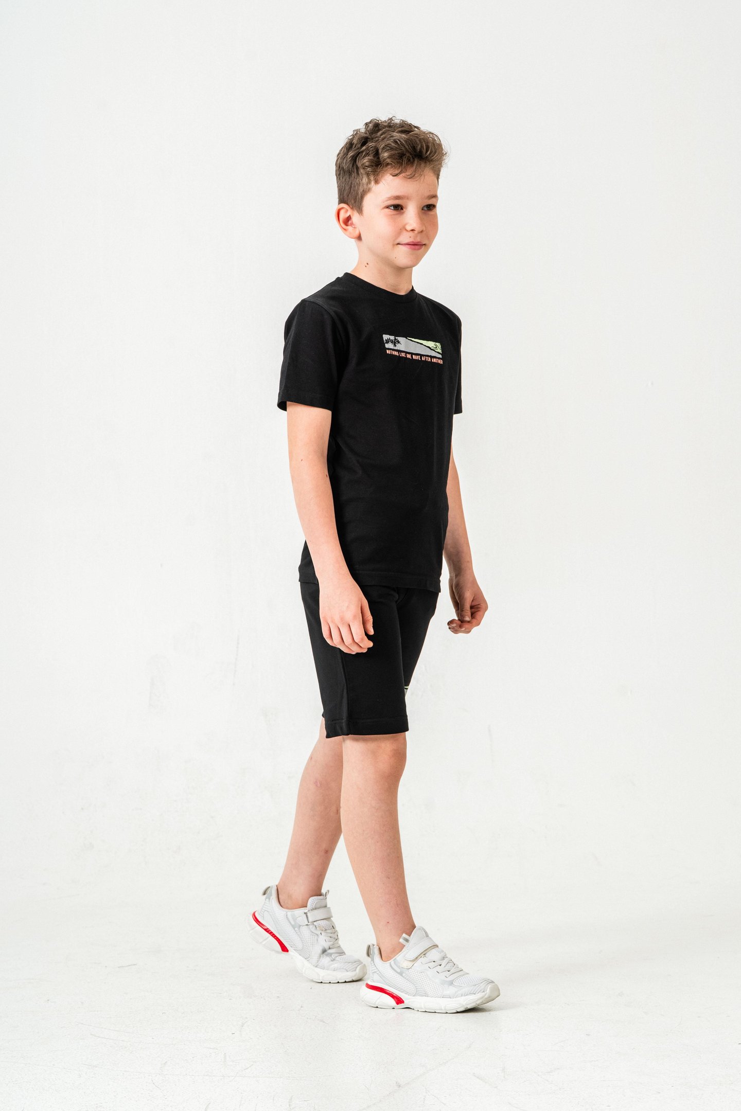 Nothing Like One Wave After Another Baskılı  Erkek Çocuk Şort - Tişört Takımı