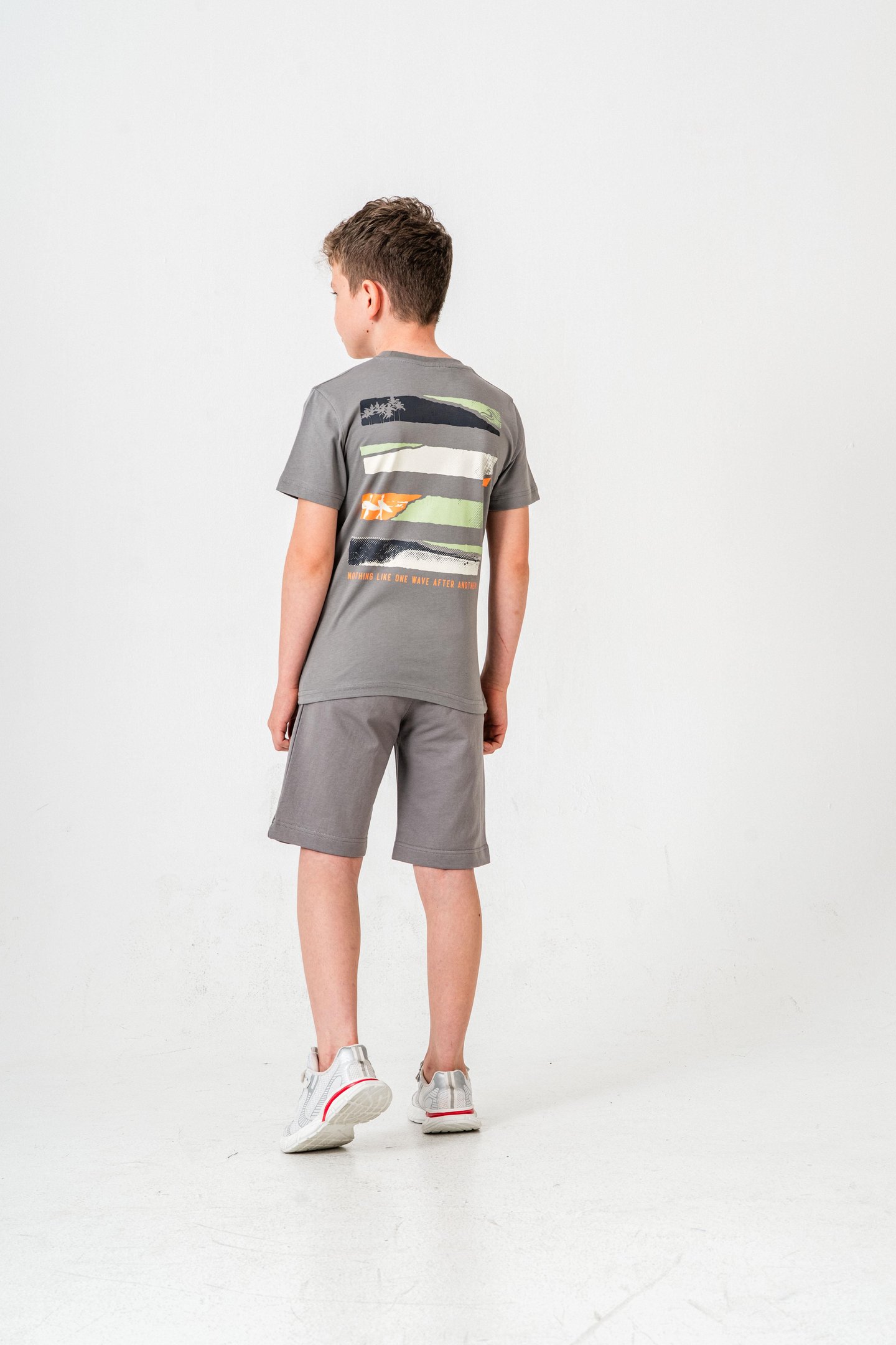 Nothing Like One Wave After Another Baskılı  Erkek Çocuk Şort - Tişört Takımı