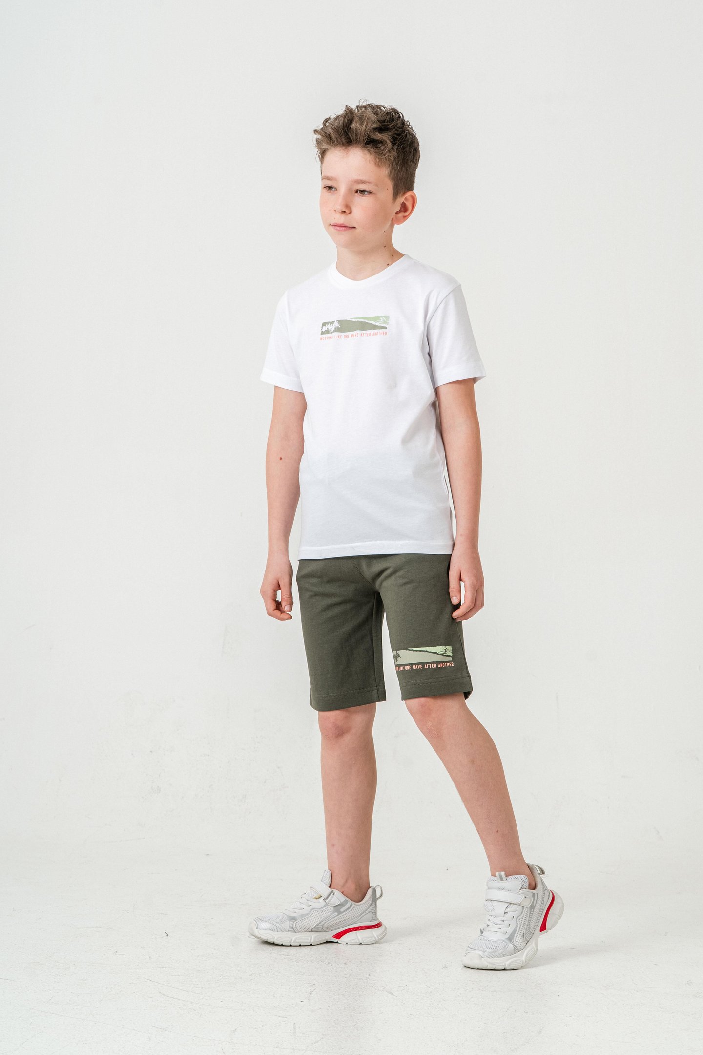 Nothing Like One Wave After Another Baskılı  Erkek Çocuk Şort - Tişört Takımı