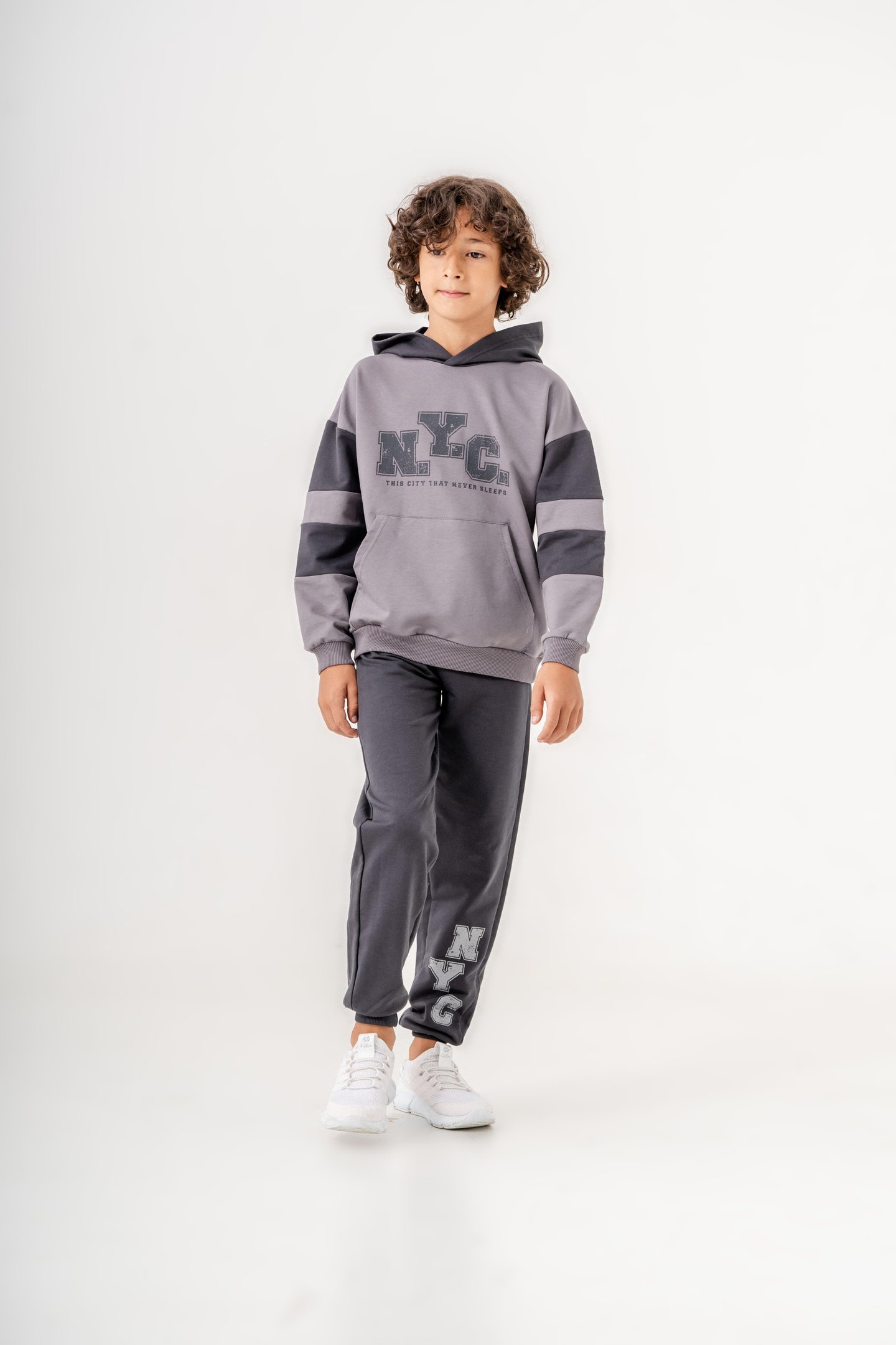 Nyc Baskılı erkek çocuk eşofman takımı