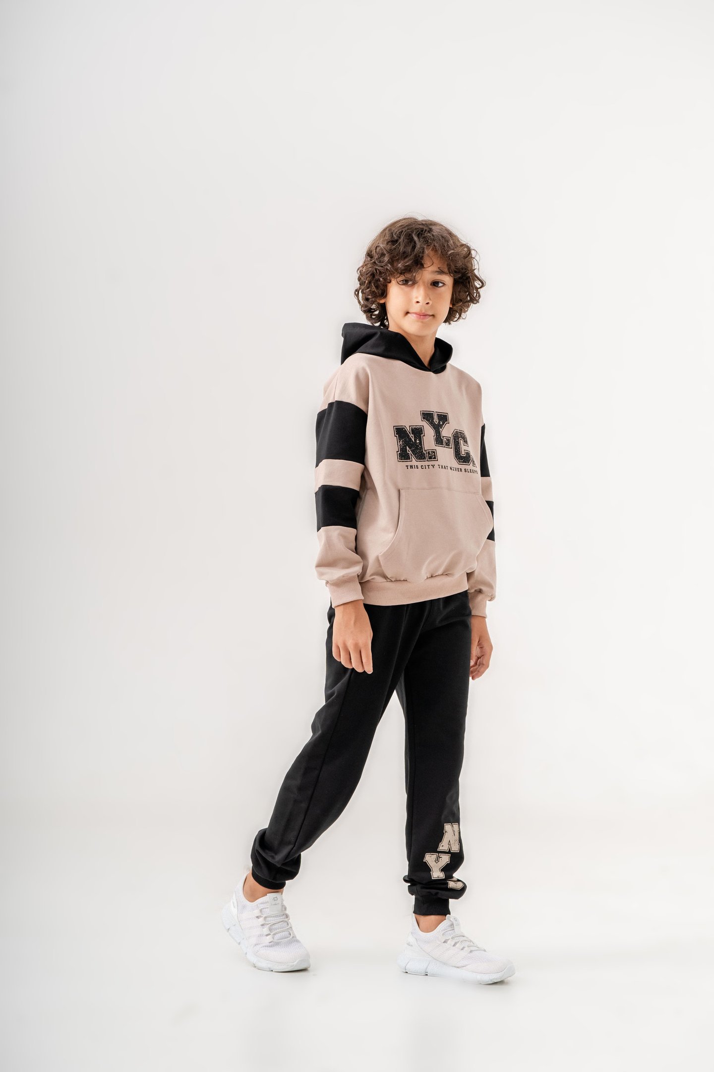 Nyc Baskılı erkek çocuk eşofman takımı