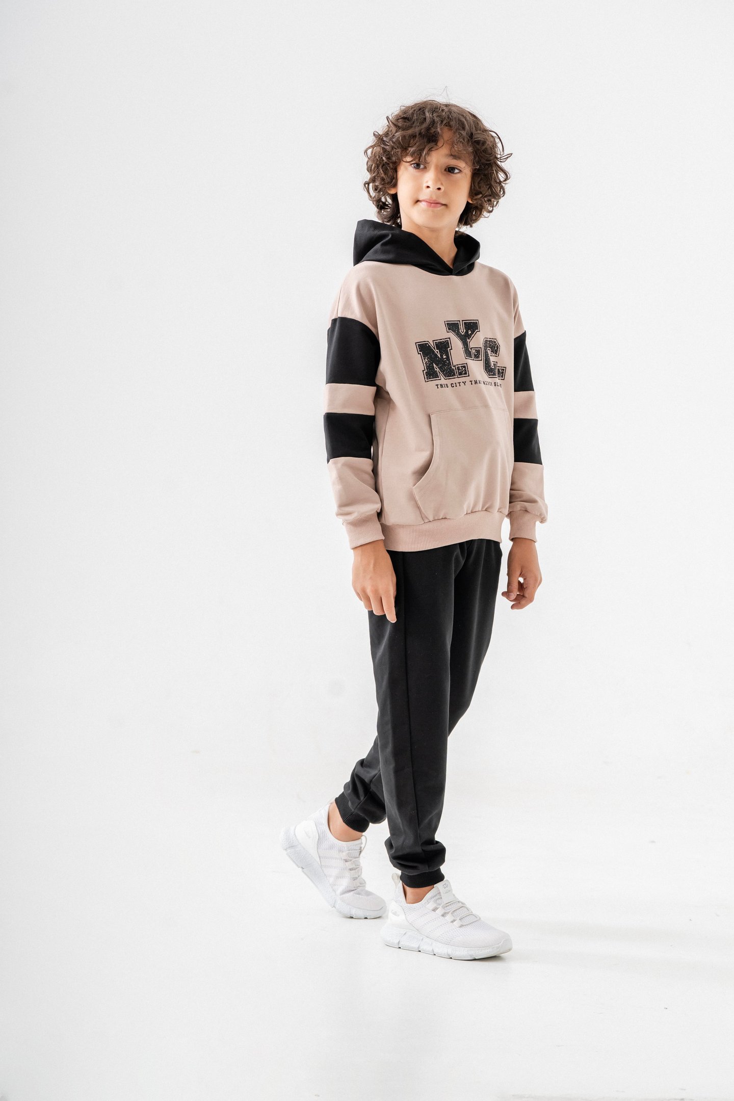 Nyc Baskılı erkek çocuk eşofman takımı