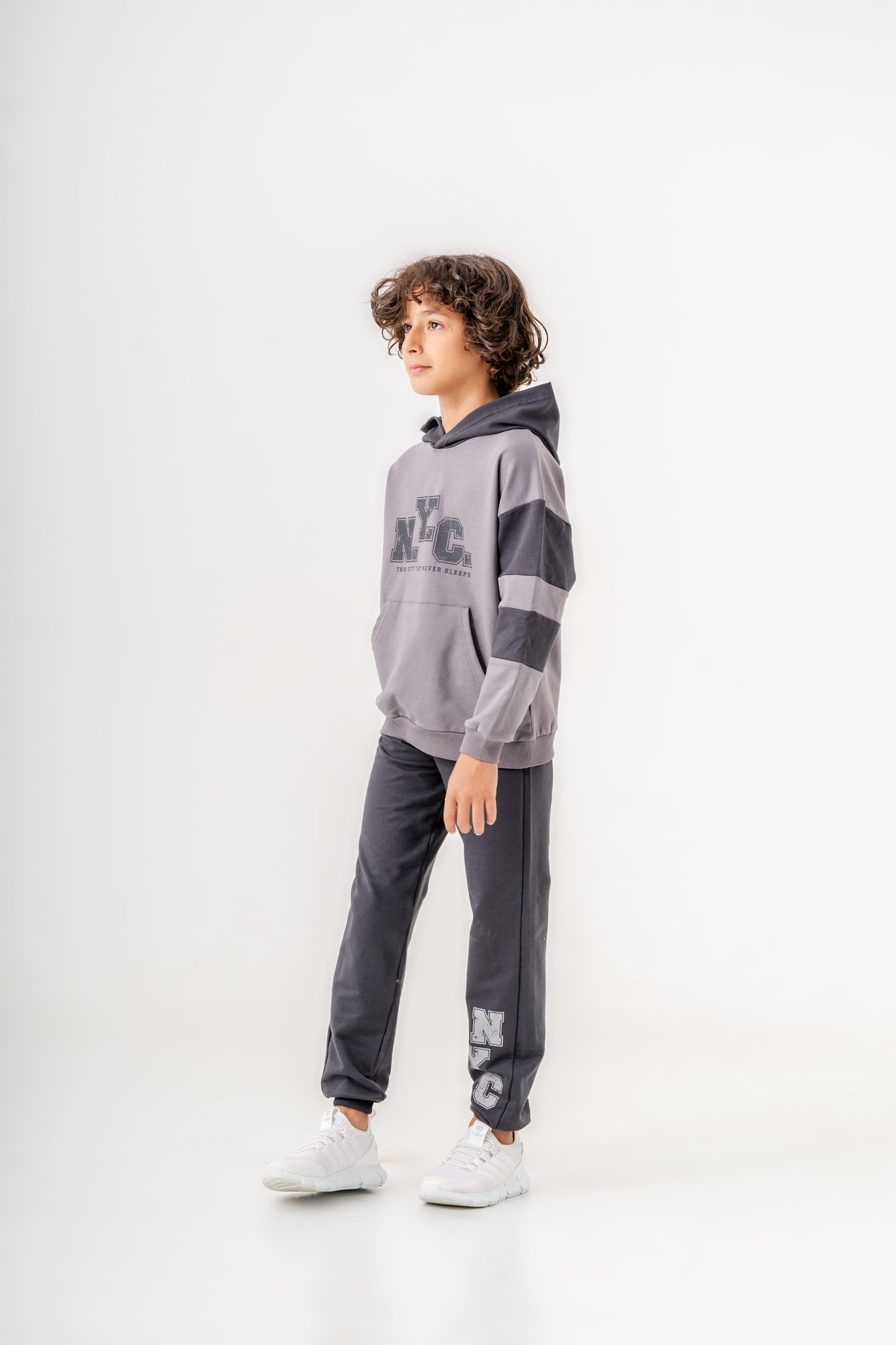 Nyc Baskılı erkek çocuk eşofman takımı