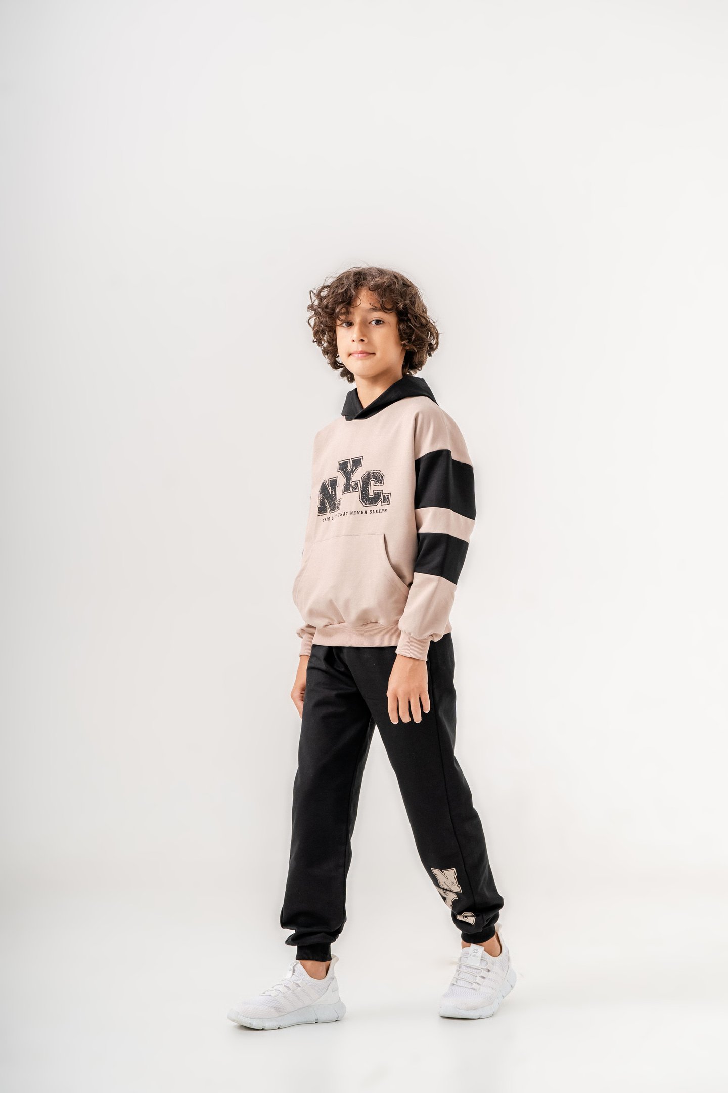 Nyc Baskılı erkek çocuk eşofman takımı