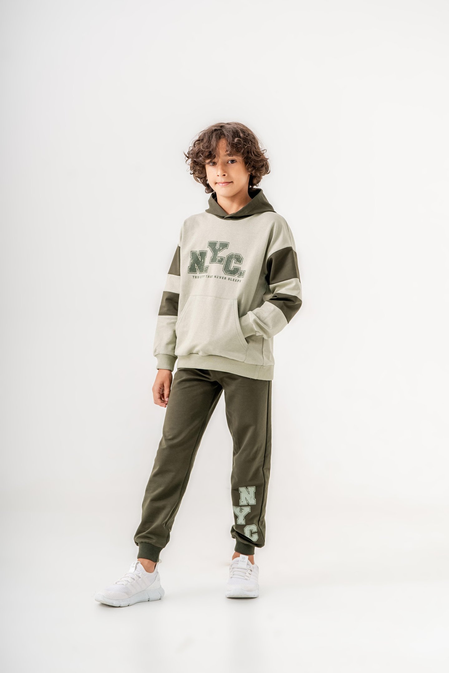 Nyc Baskılı erkek çocuk eşofman takımı