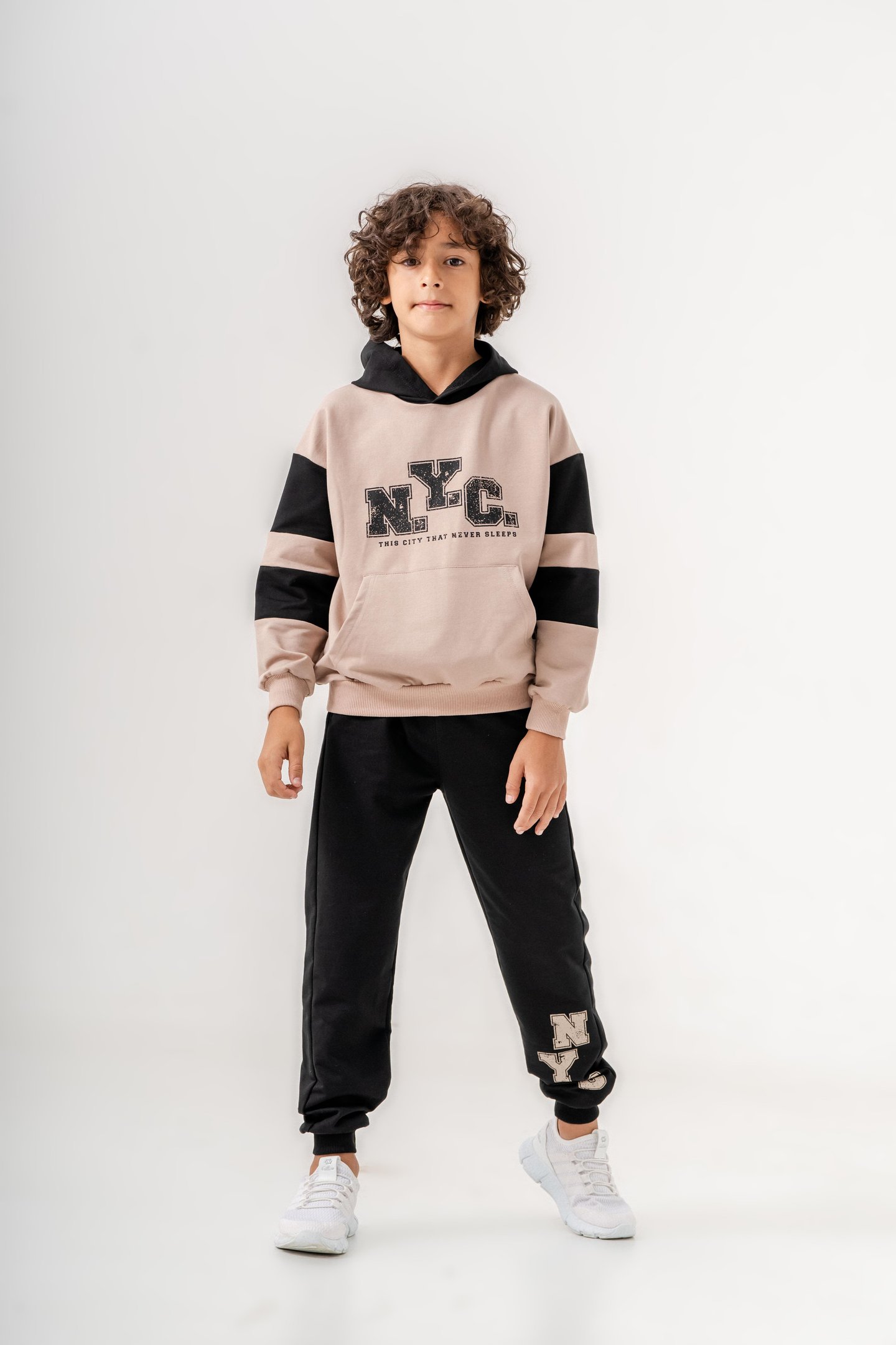 Nyc Baskılı erkek çocuk eşofman takımı