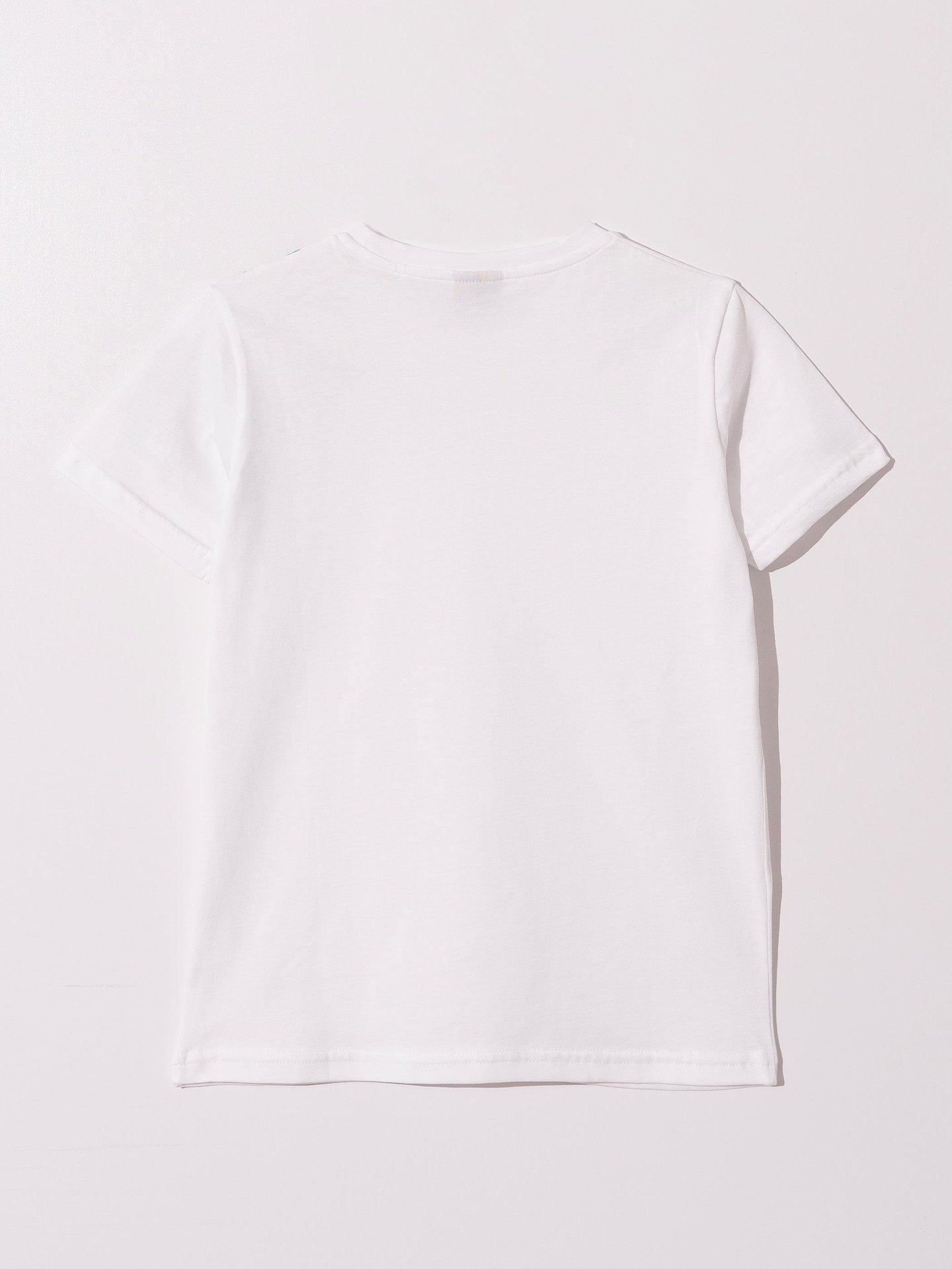 Omuz Baskı Detaylı Erkek Çocuk Tişört T-shirt