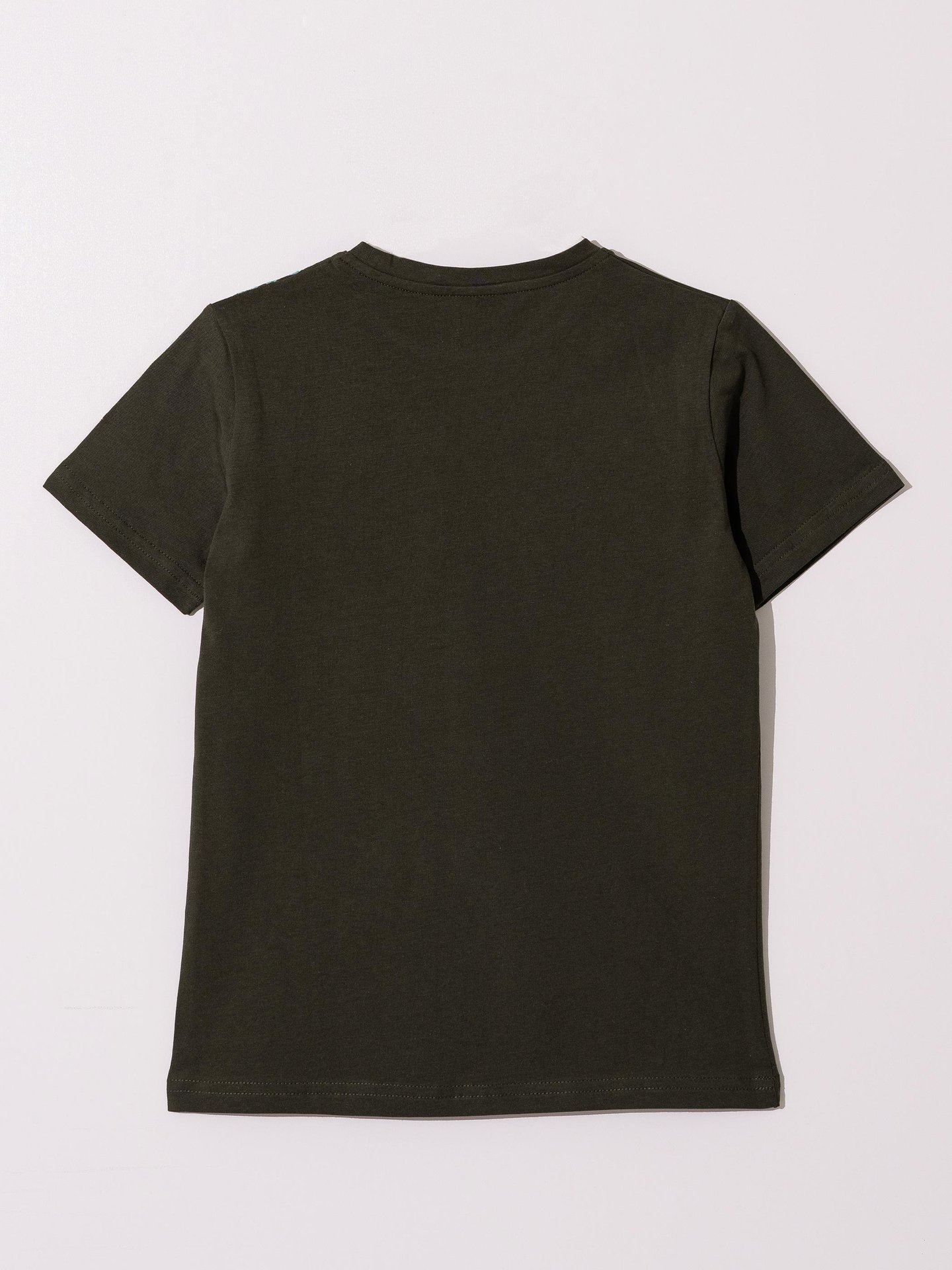 Omuz Baskı Detaylı Erkek Çocuk Tişört T-shirt