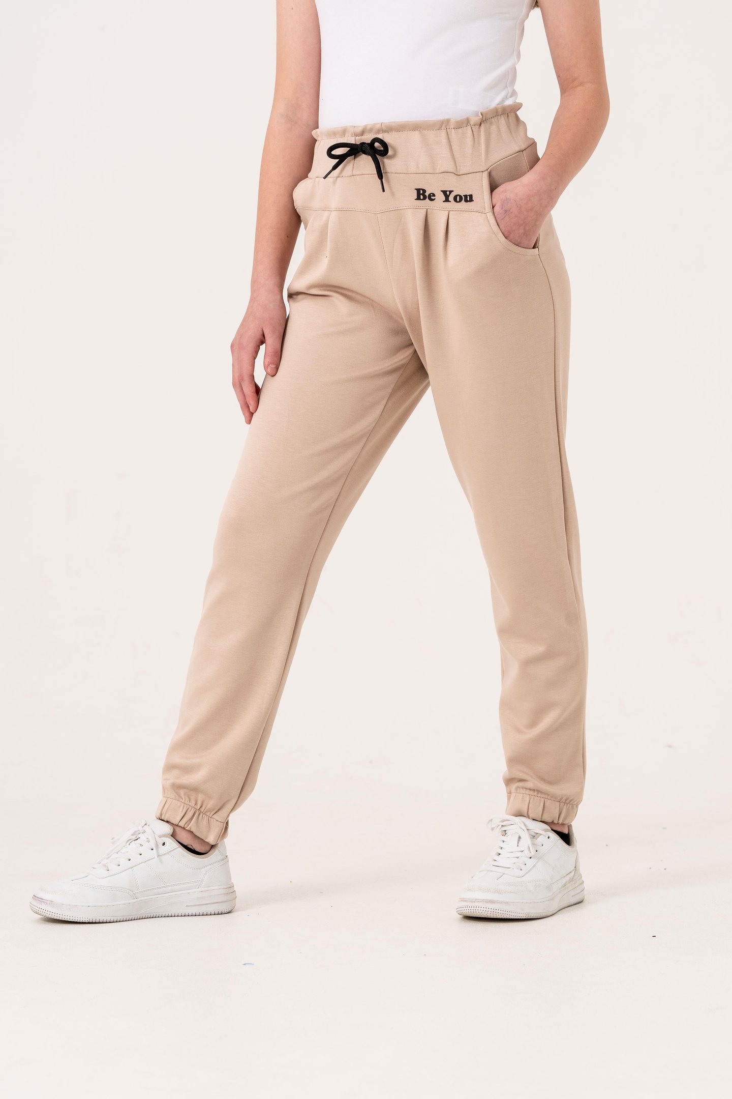 Önü Parçalı Be You Baskılı Oysho Kız Çocuk Eşofman Alt