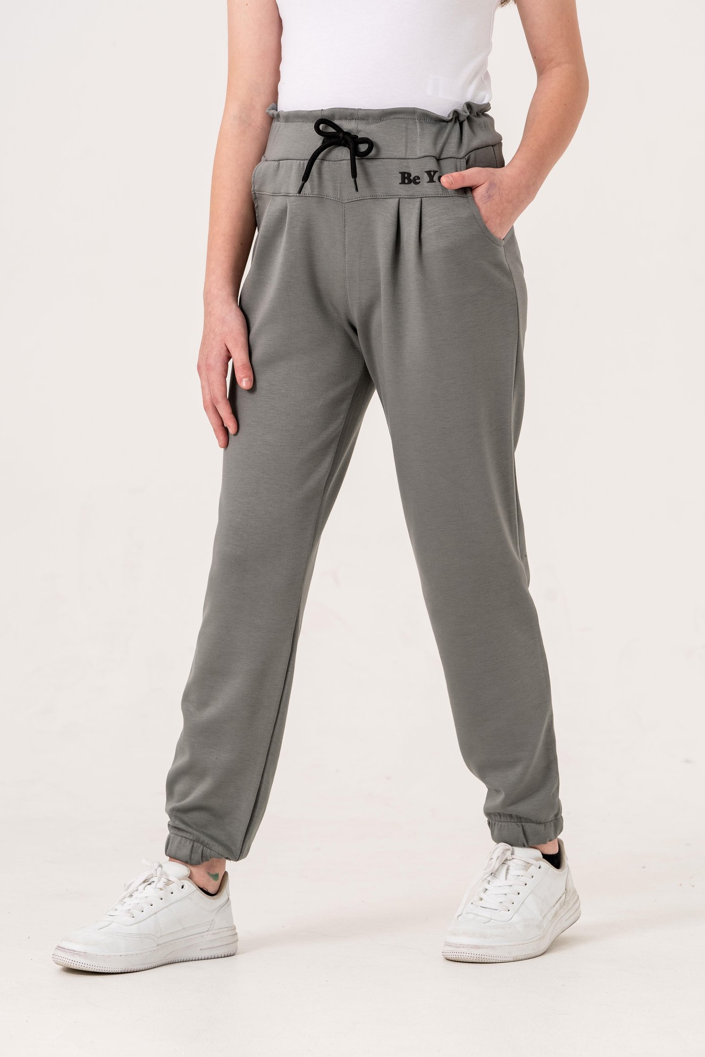 Önü Parçalı Be You Baskılı Oysho Kız Çocuk Eşofman Alt