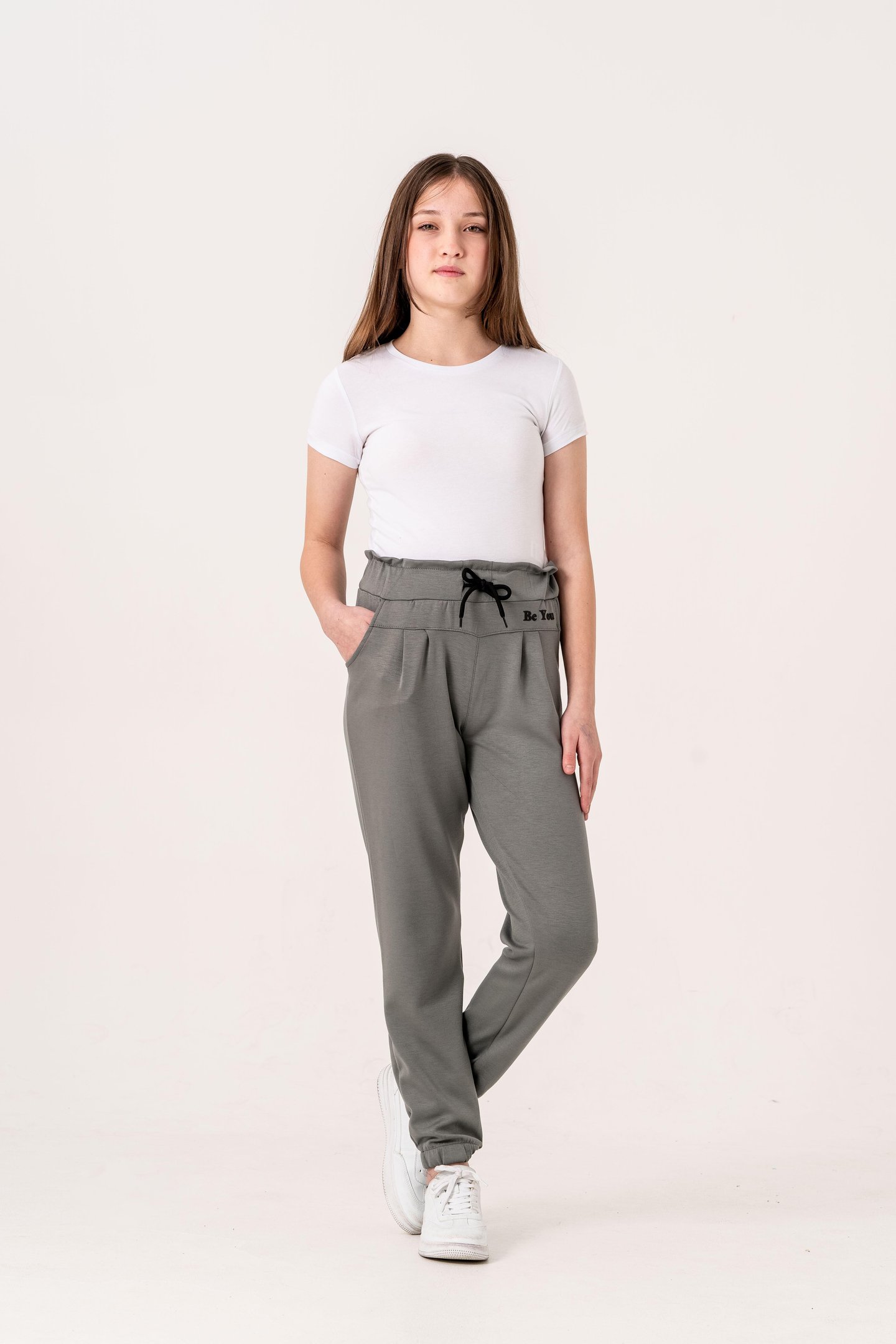 Önü Parçalı Be You Baskılı Oysho Kız Çocuk Eşofman Alt