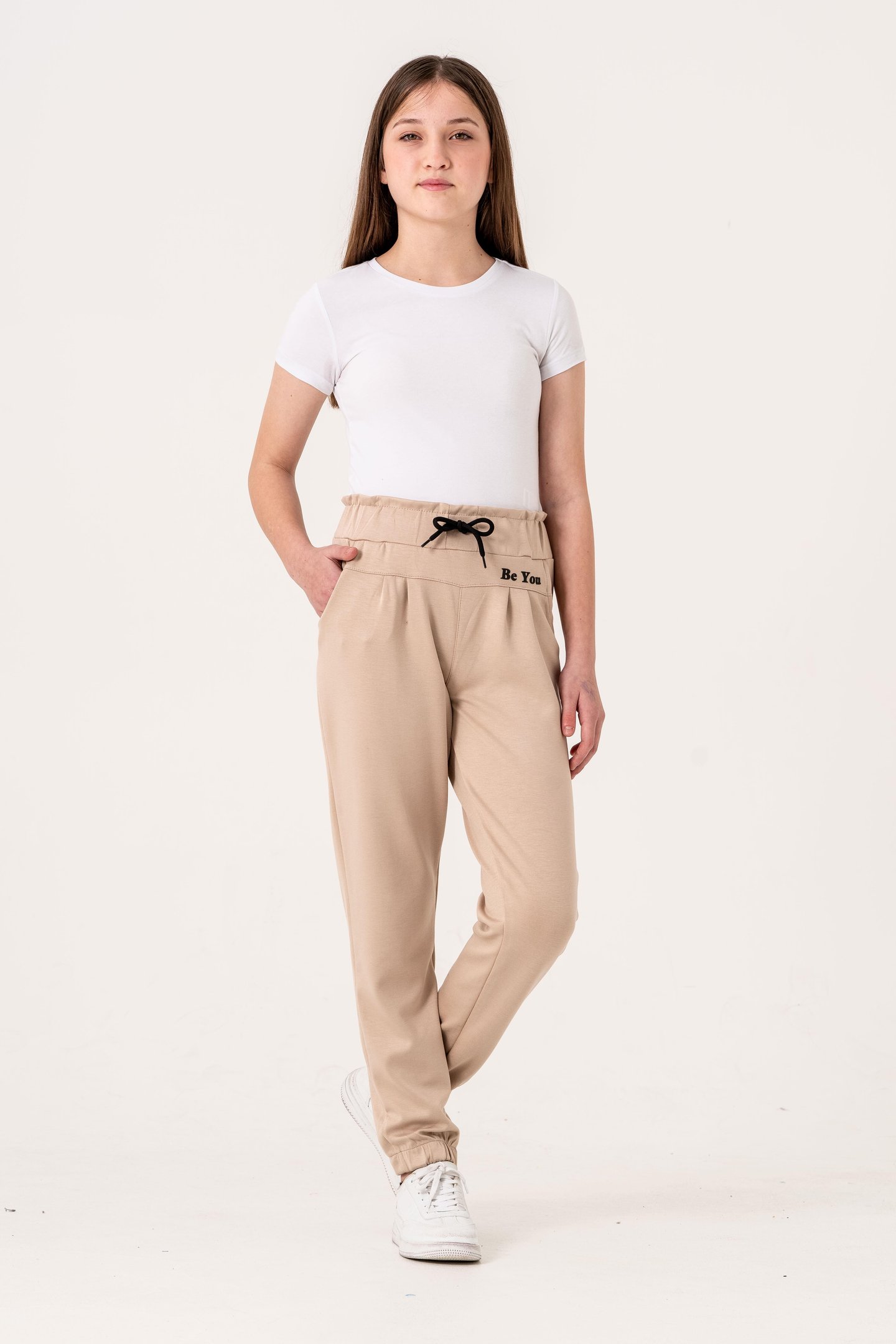 Önü Parçalı Be You Baskılı Oysho Kız Çocuk Eşofman Alt