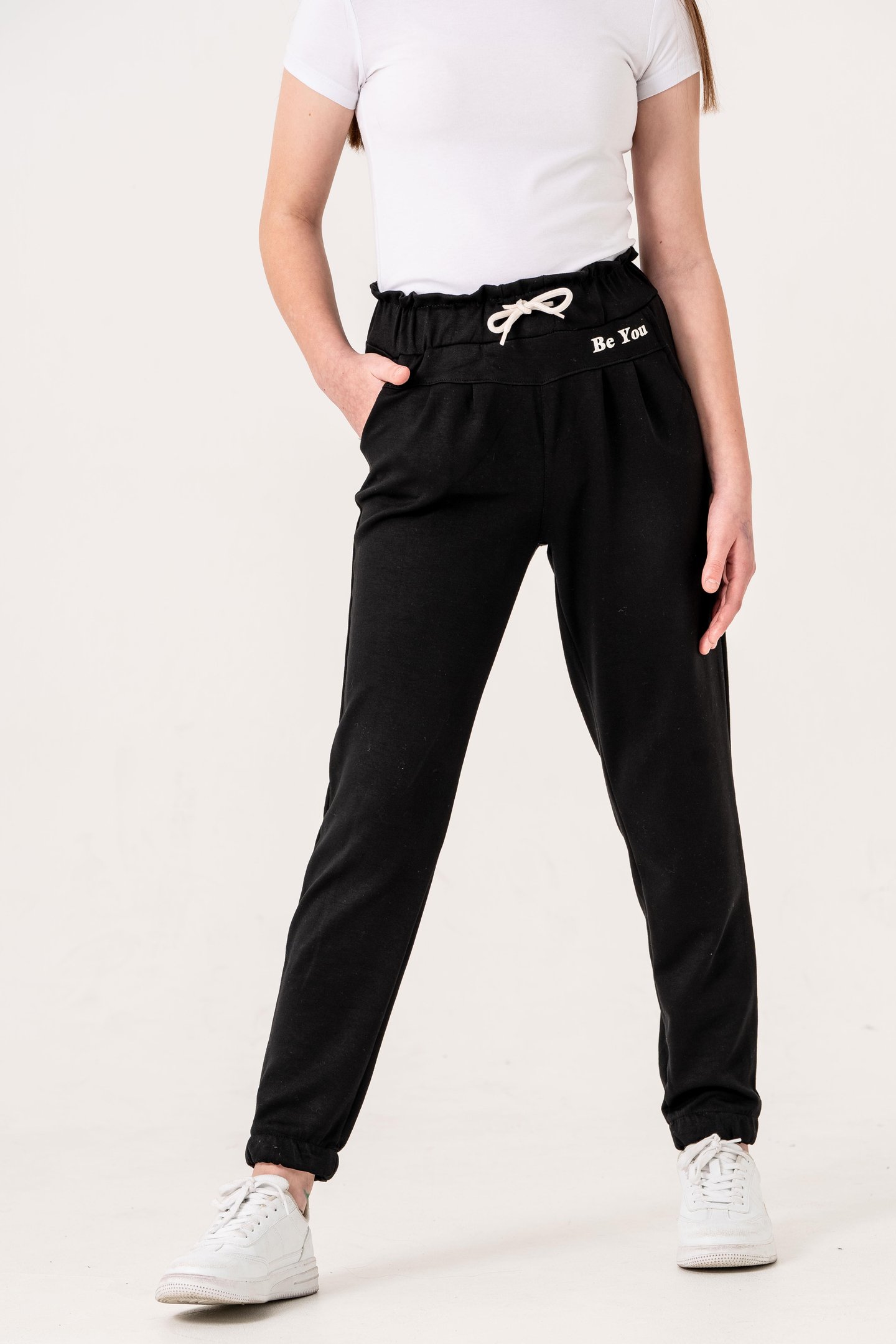 Önü Parçalı Be You Baskılı Oysho Kız Çocuk Eşofman Alt