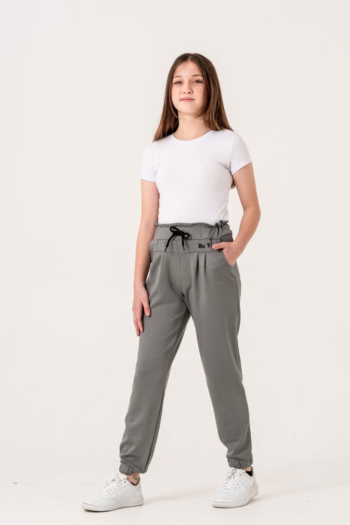 Önü Parçalı Be You Baskılı Oysho Kız Çocuk Eşofman Alt