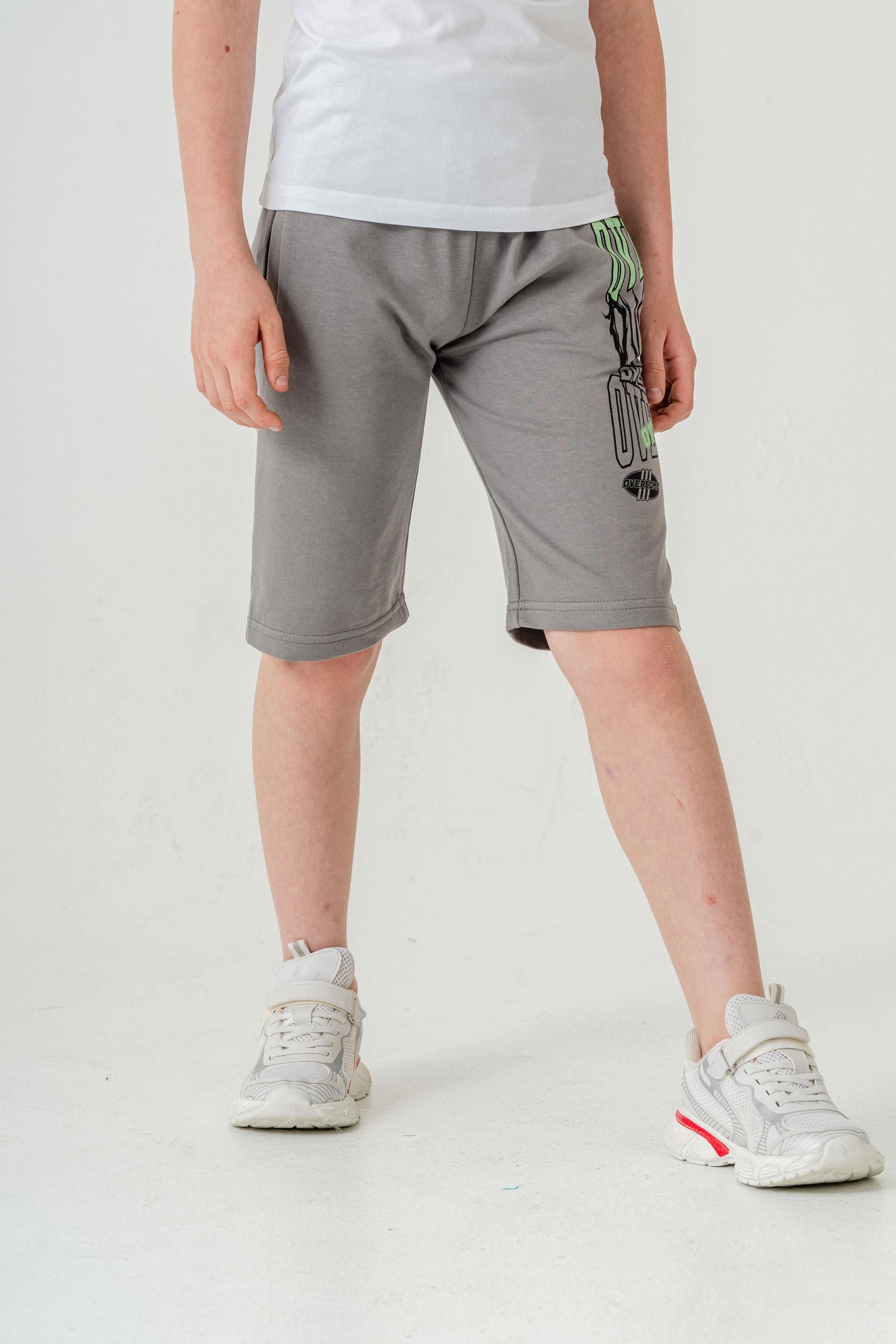 Overcome Baskılı Cepli Erkek Çocuk Şort
