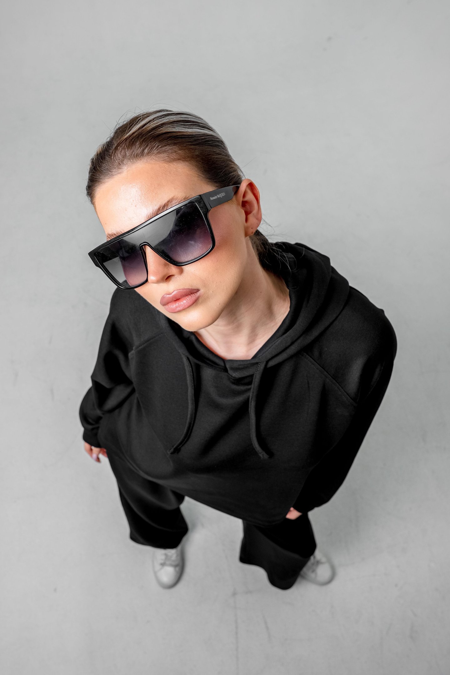 Oysho Kumaşlı Kapüşonlu Kadın Sweat Takım