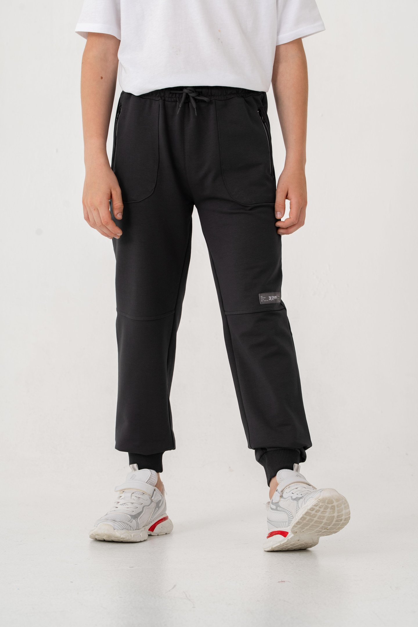 Paça Ribanalı Cep Fermuarlı Erkek Çocuk Eşofman Alt