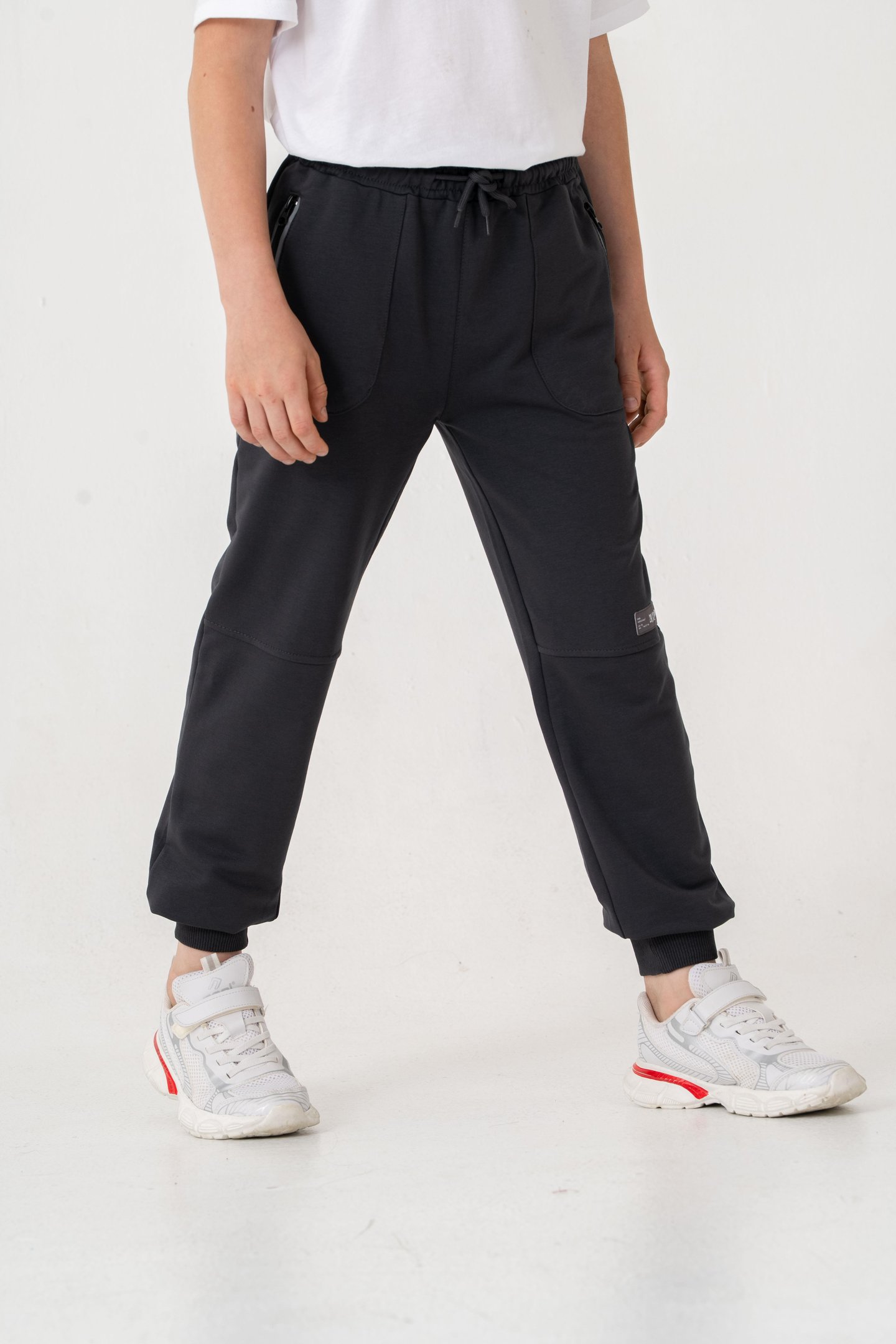 Paça Ribanalı Cep Fermuarlı Erkek Çocuk Eşofman Alt