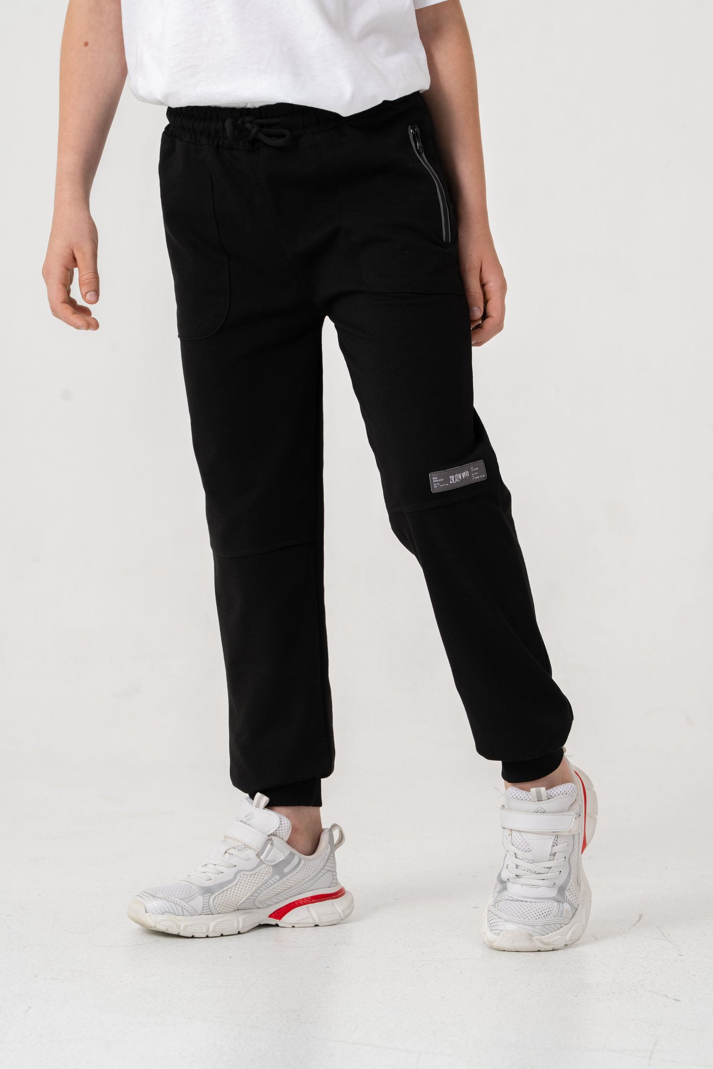 Paça Ribanalı Cep Fermuarlı Erkek Çocuk Eşofman Alt