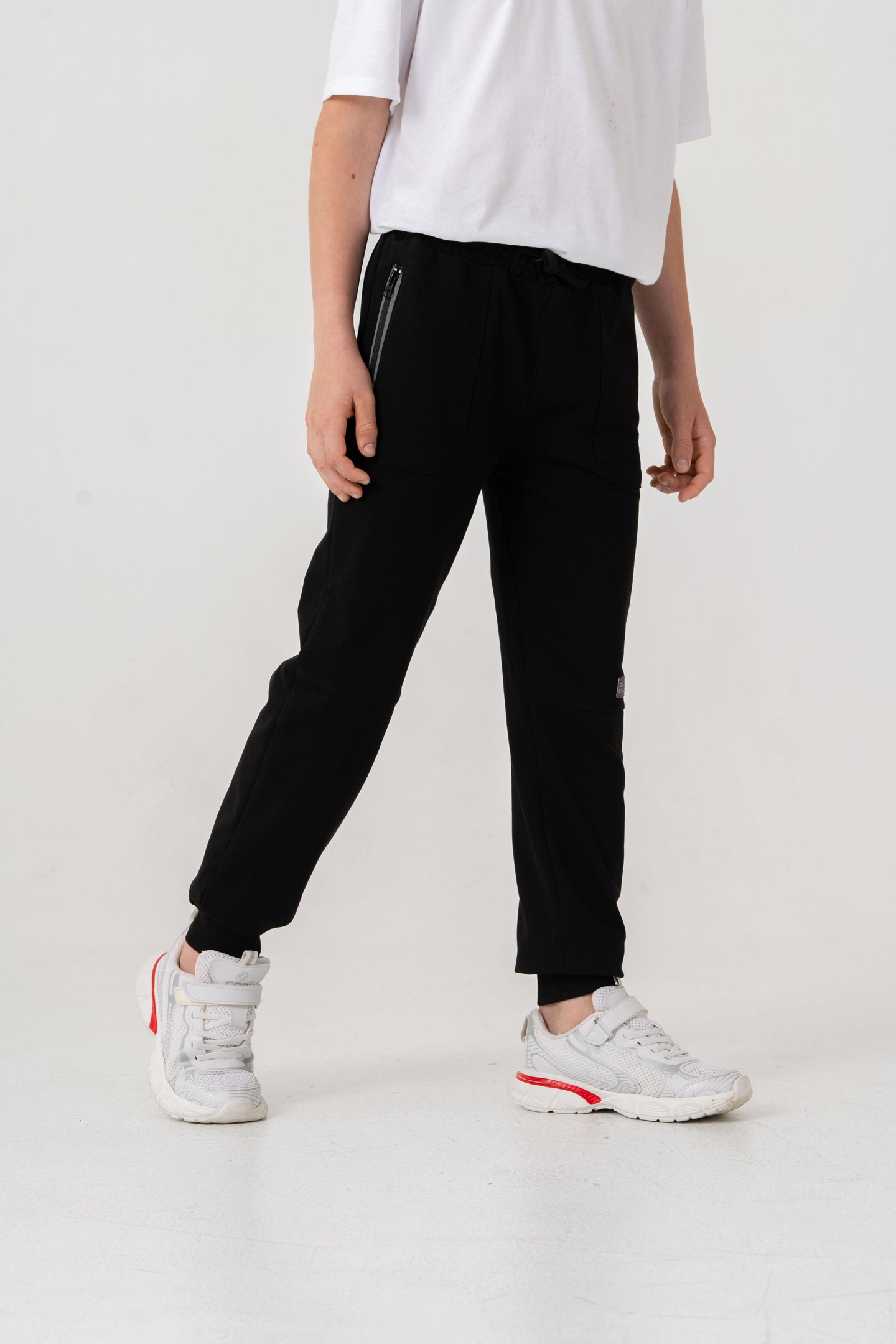 Paça Ribanalı Cep Fermuarlı Erkek Çocuk Eşofman Alt