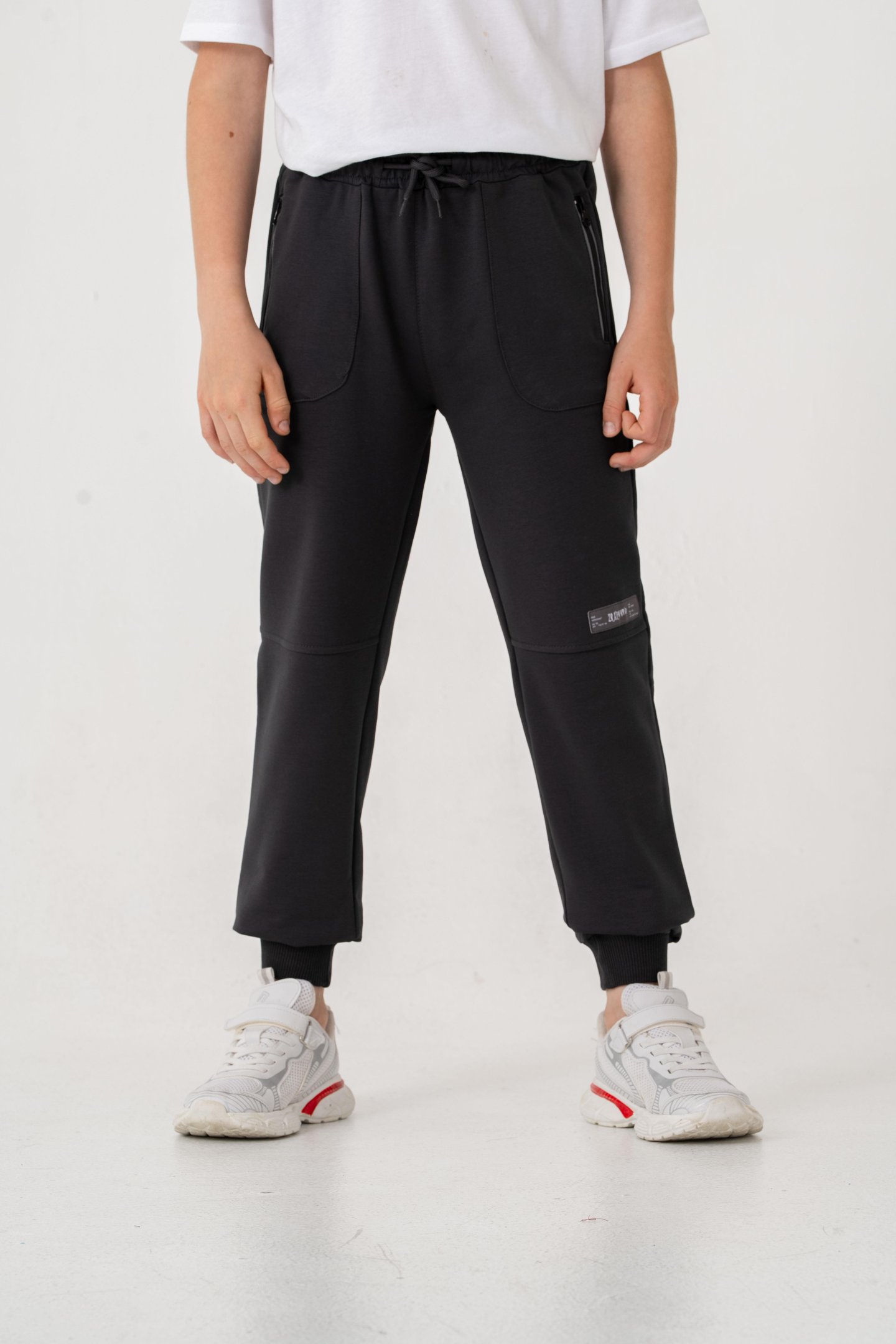 Paça Ribanalı Cep Fermuarlı Erkek Çocuk Eşofman Alt