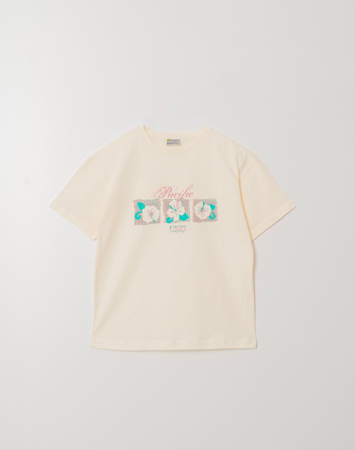 Pacific 1954 Çiçek Baskılı Kız Çocuk Tişört T-shirt