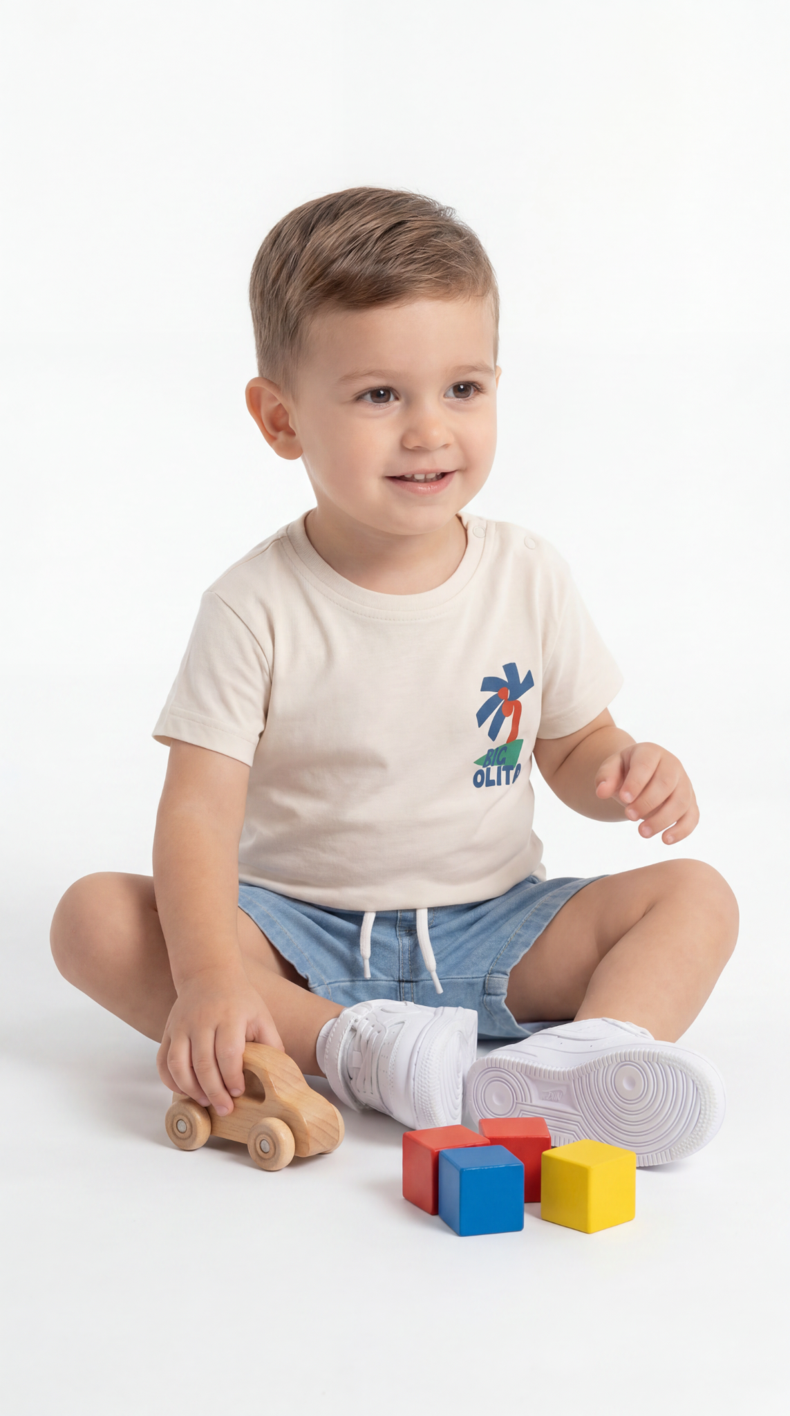 Palmiye Baskılı Erkek Bebek Alt Üst Takım