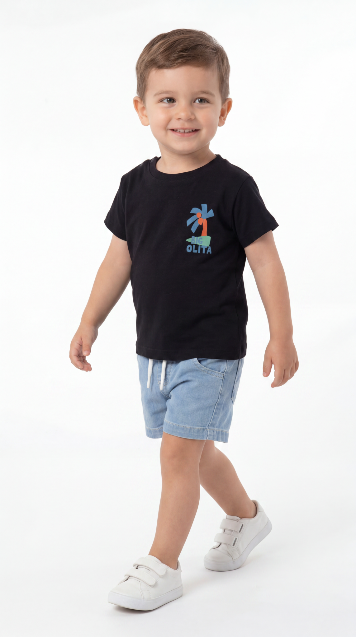 Palmiye Baskılı Erkek Bebek Alt Üst Takım