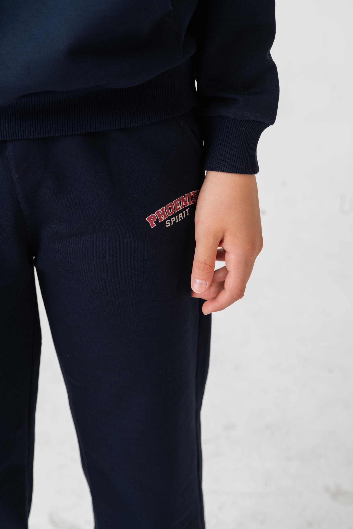 Phoenix Spirit Baskılı Kanguru Cepli Erkek Çocuk Alt Üst Eşofman Takımı