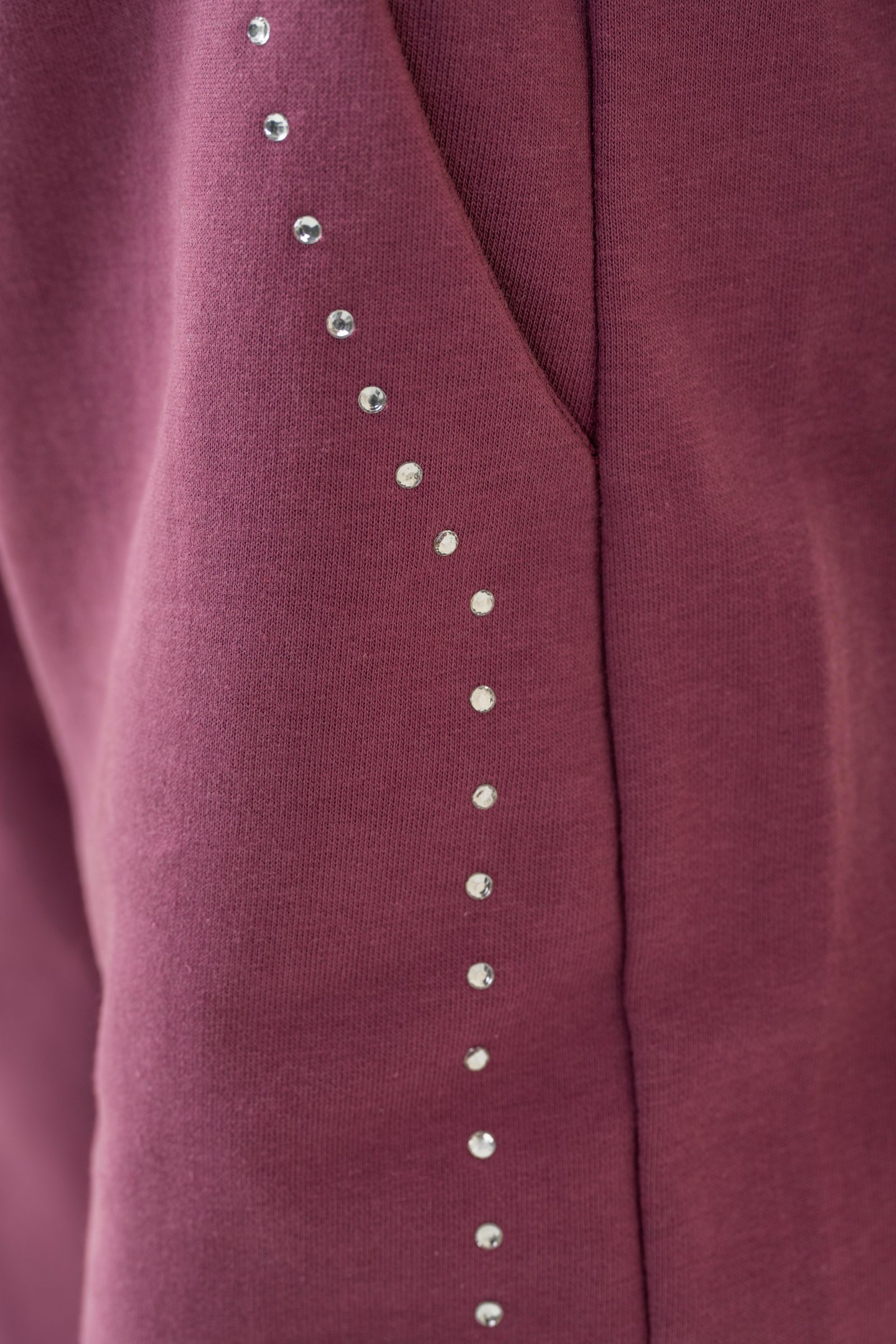 Sağ Sol Taş Baskılı Geniş Paçalı Kız Çocuk Eşofman Altı