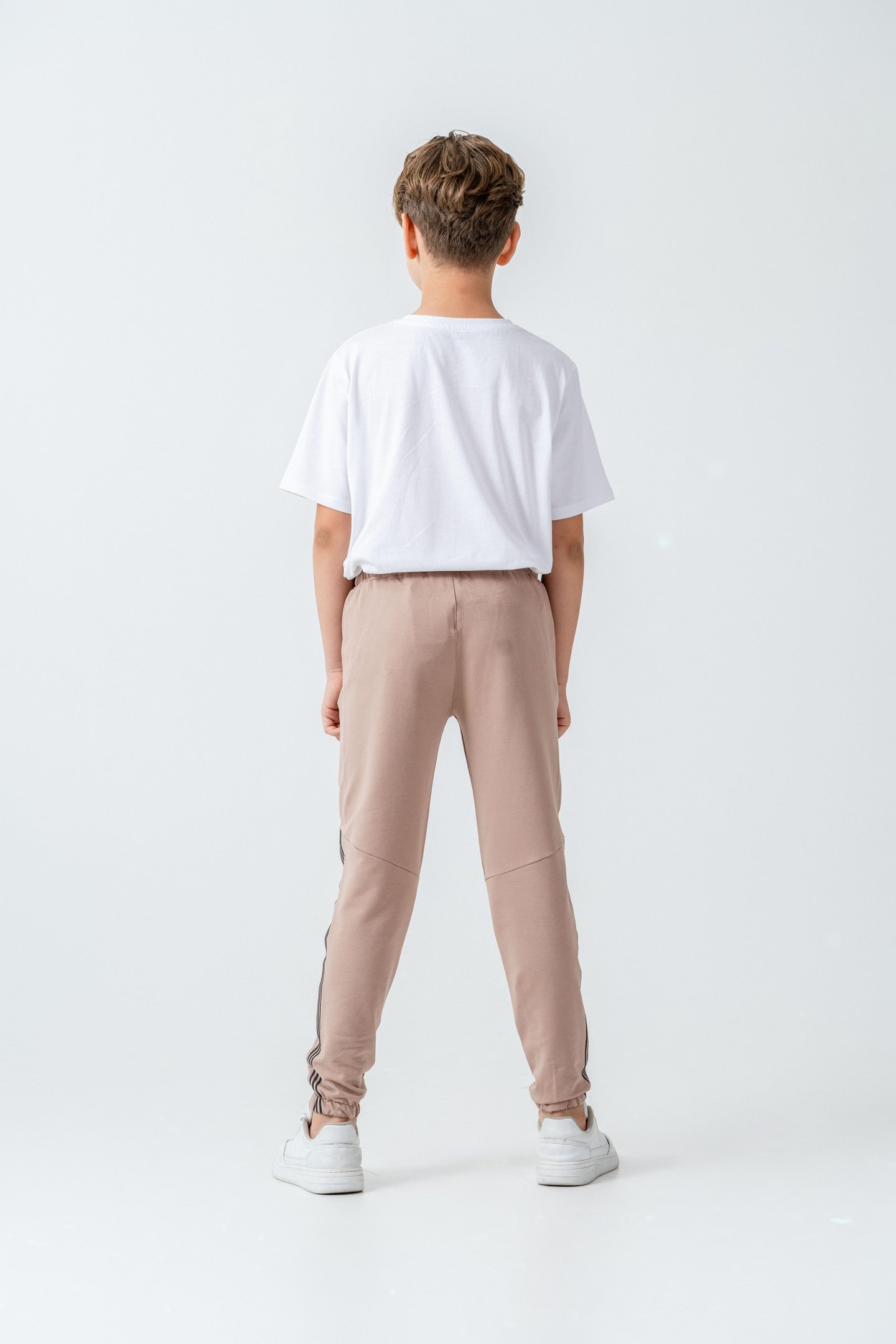 Sağ Sol Yan Şerit Baskılı Sol Cep Alt Baskılı Erkek Çocuk Eşofman Altı