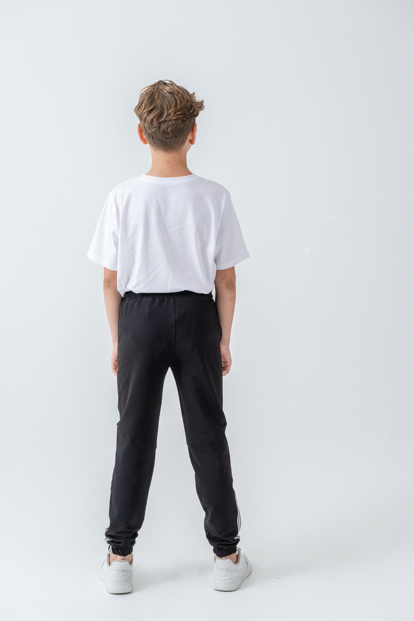 Sağ Sol Yan Şerit Baskılı Sol Cep Alt Baskılı Erkek Çocuk Eşofman Altı