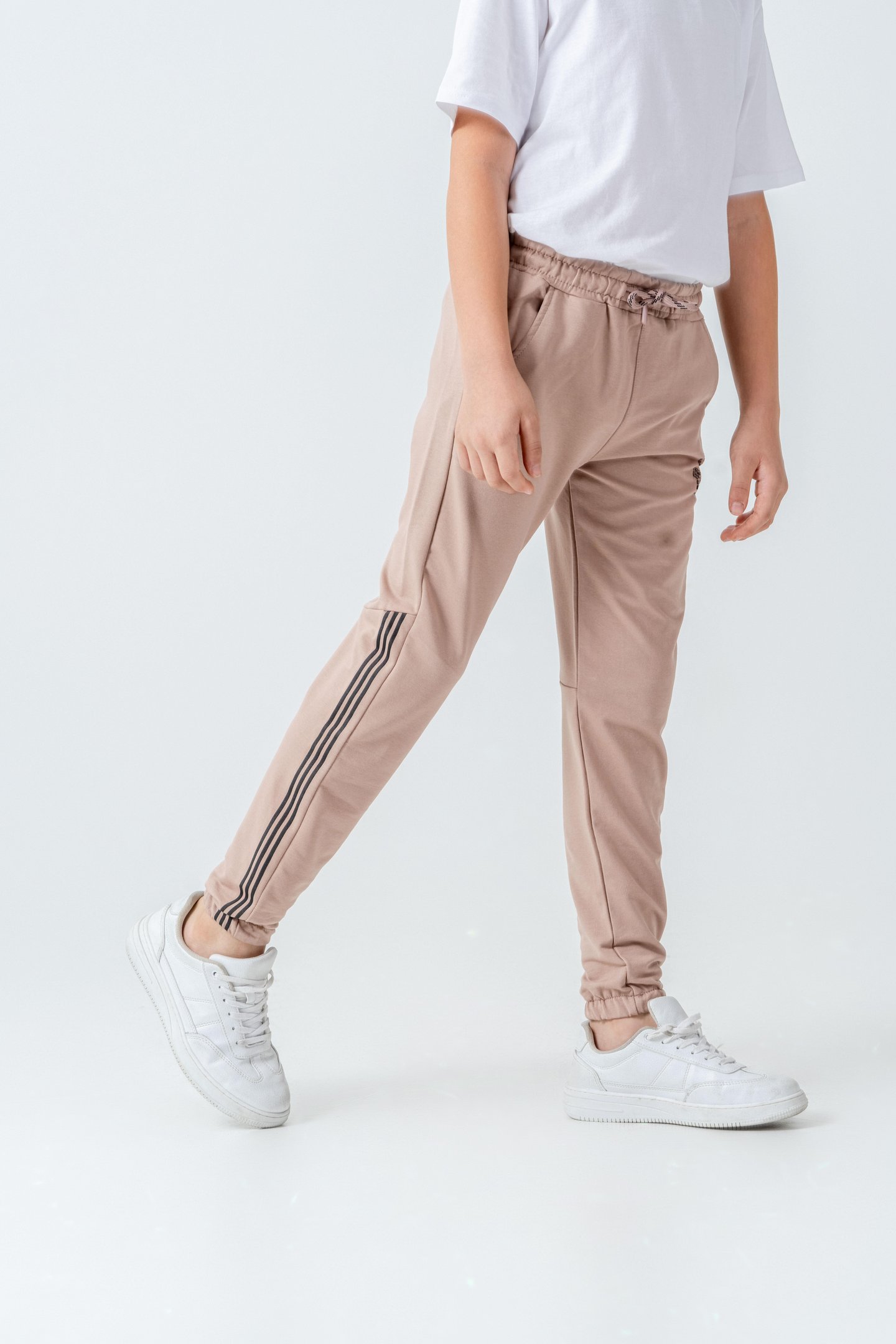 Sağ Sol Yan Şerit Baskılı Sol Cep Alt Baskılı Erkek Çocuk Eşofman Altı