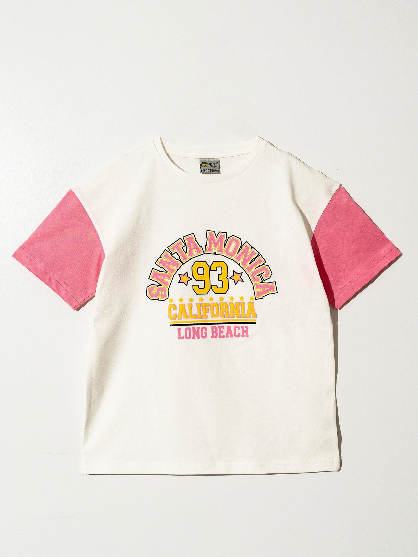 Santa Monica Long Beach  Baskılı Kız Çocuk T-shirt