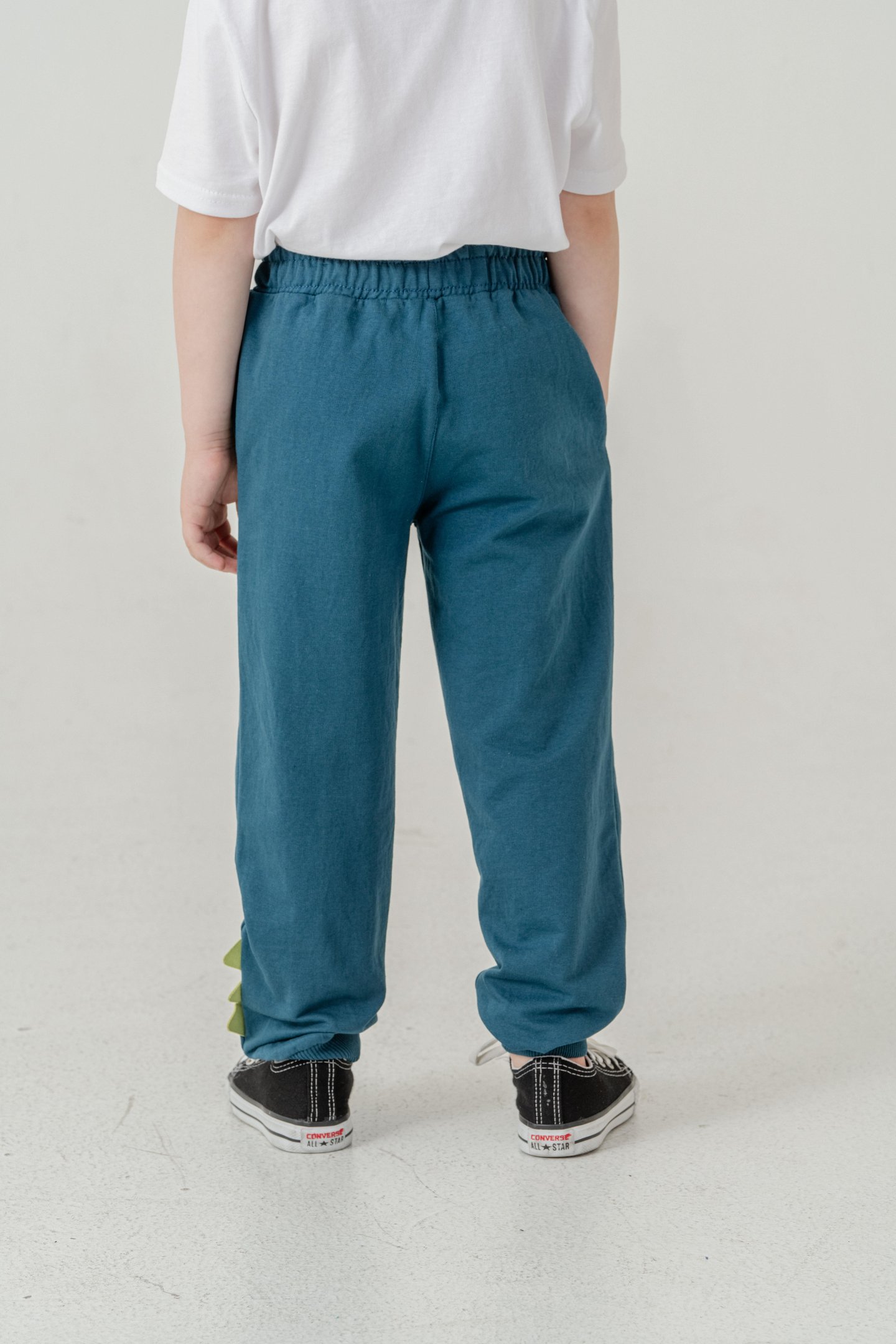 Sol Alt Paça Baskılı Lazer Kesim Paça Ribalı Erkek Çocuk Eşofman Alt