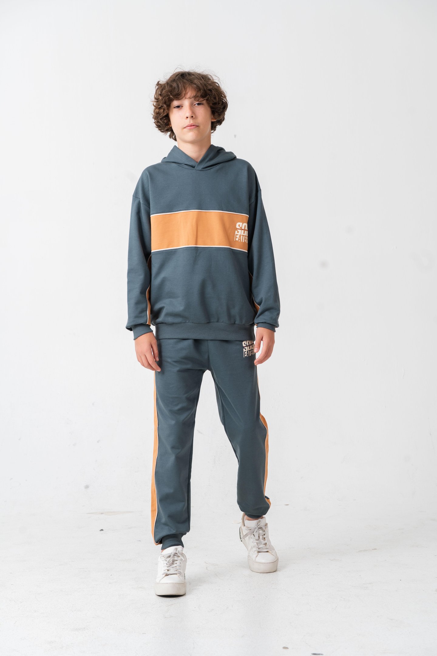 Soul Fater Great Mental Attitude Baskılı Erkek Çocuk Alt Üst Eşofman Takımı