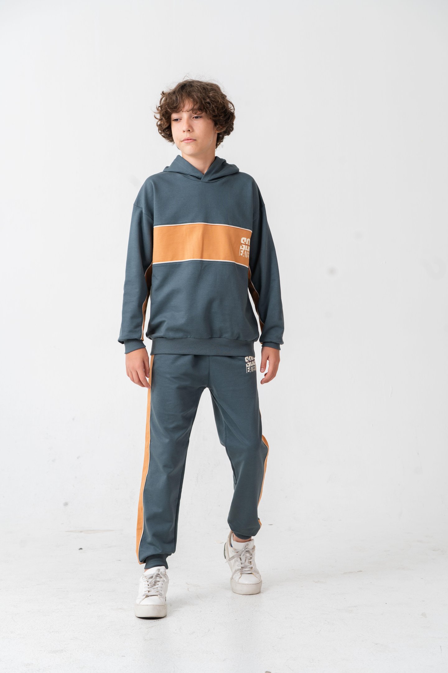 Soul Fater Great Mental Attitude Baskılı Erkek Çocuk Alt Üst Eşofman Takımı