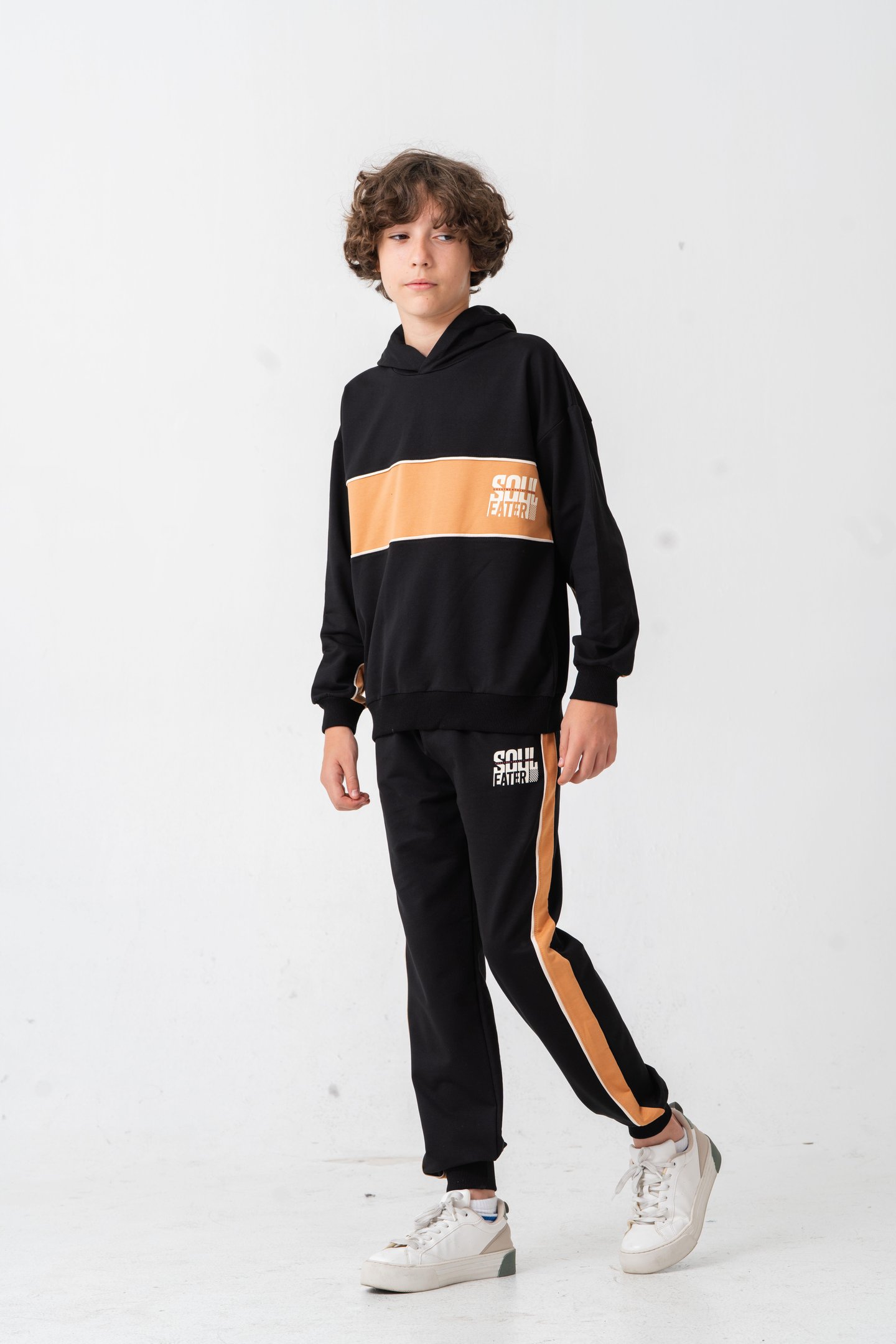 Soul Fater Great Mental Attitude Baskılı Erkek Çocuk Alt Üst Eşofman Takımı