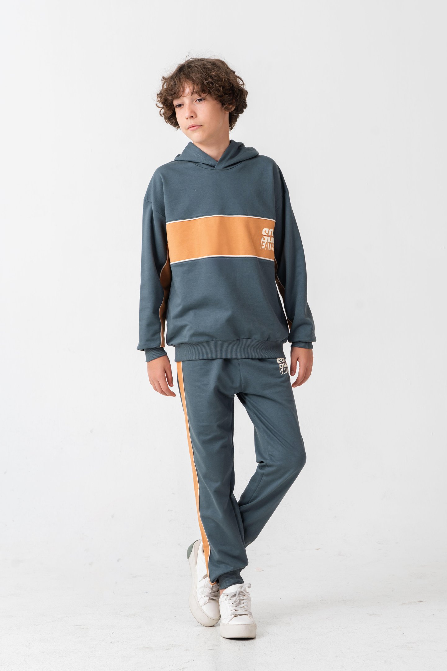 Soul Fater Great Mental Attitude Baskılı Erkek Çocuk Alt Üst Eşofman Takımı