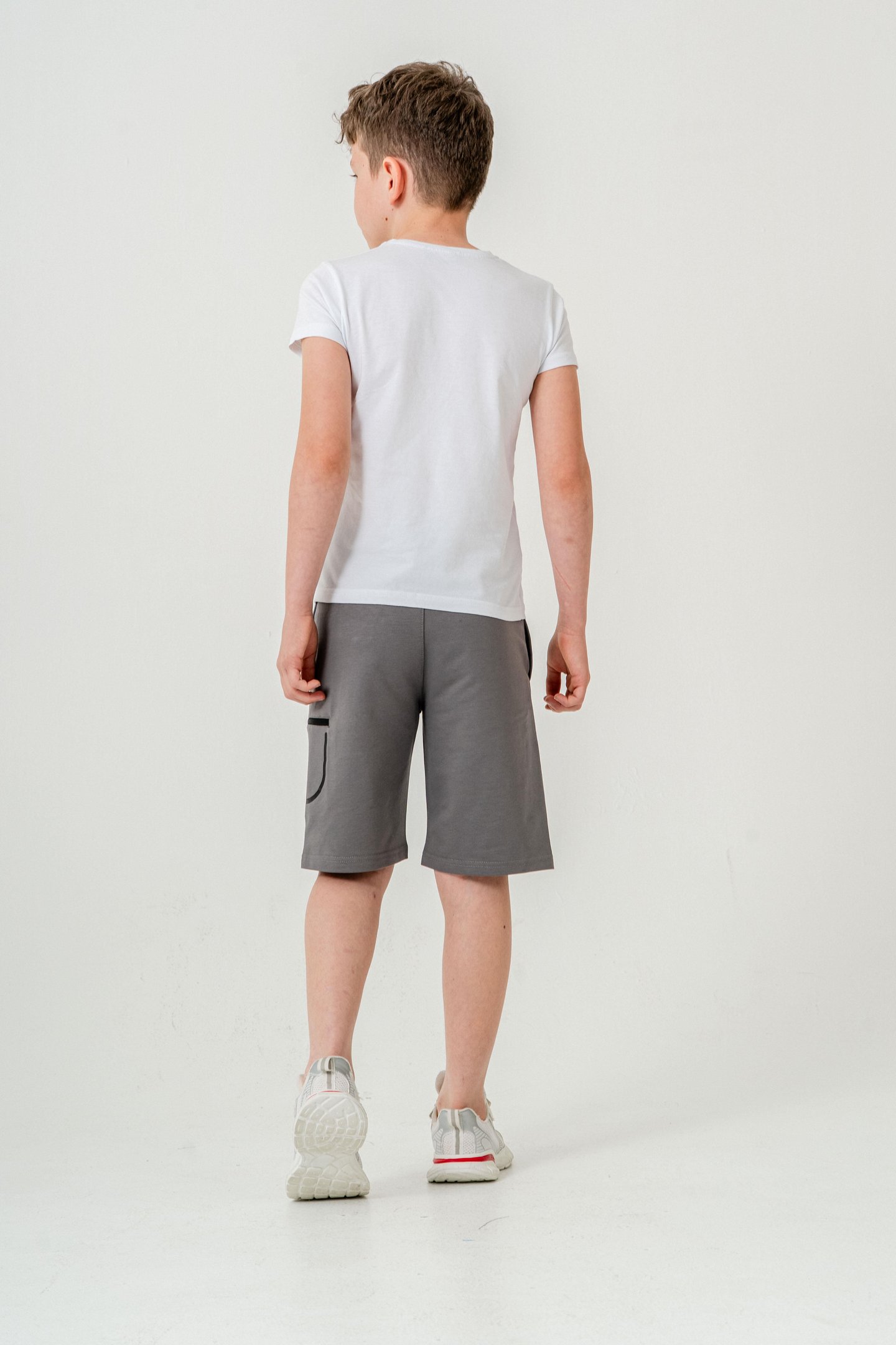 Stay  Good Baskılı Cep Fermuarlı Erkek Çocuk Şort