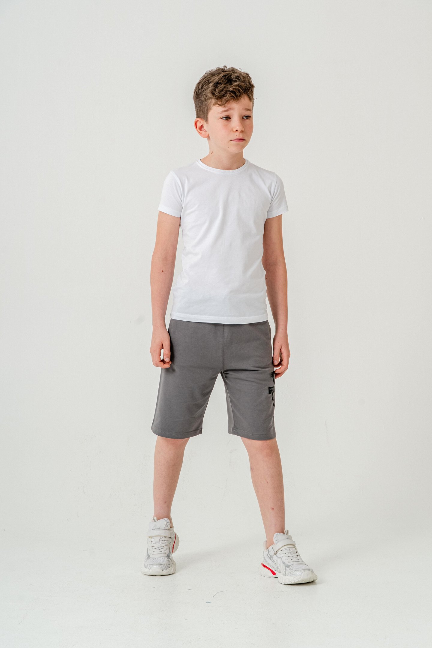 Stay  Good Baskılı Cep Fermuarlı Erkek Çocuk Şort