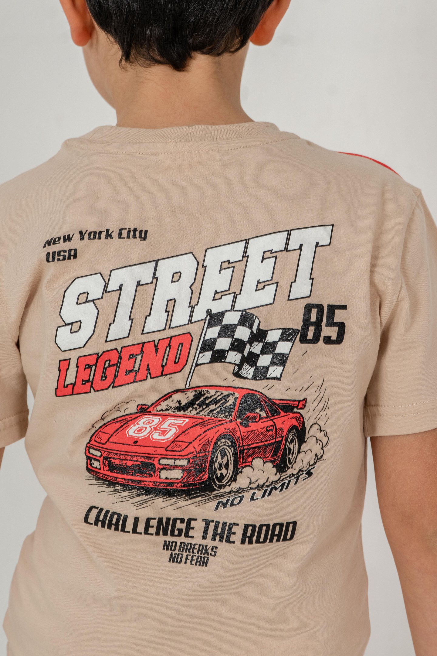 Street Legend Baskılı Erkek Çocuk Şort - Tişört Takımı