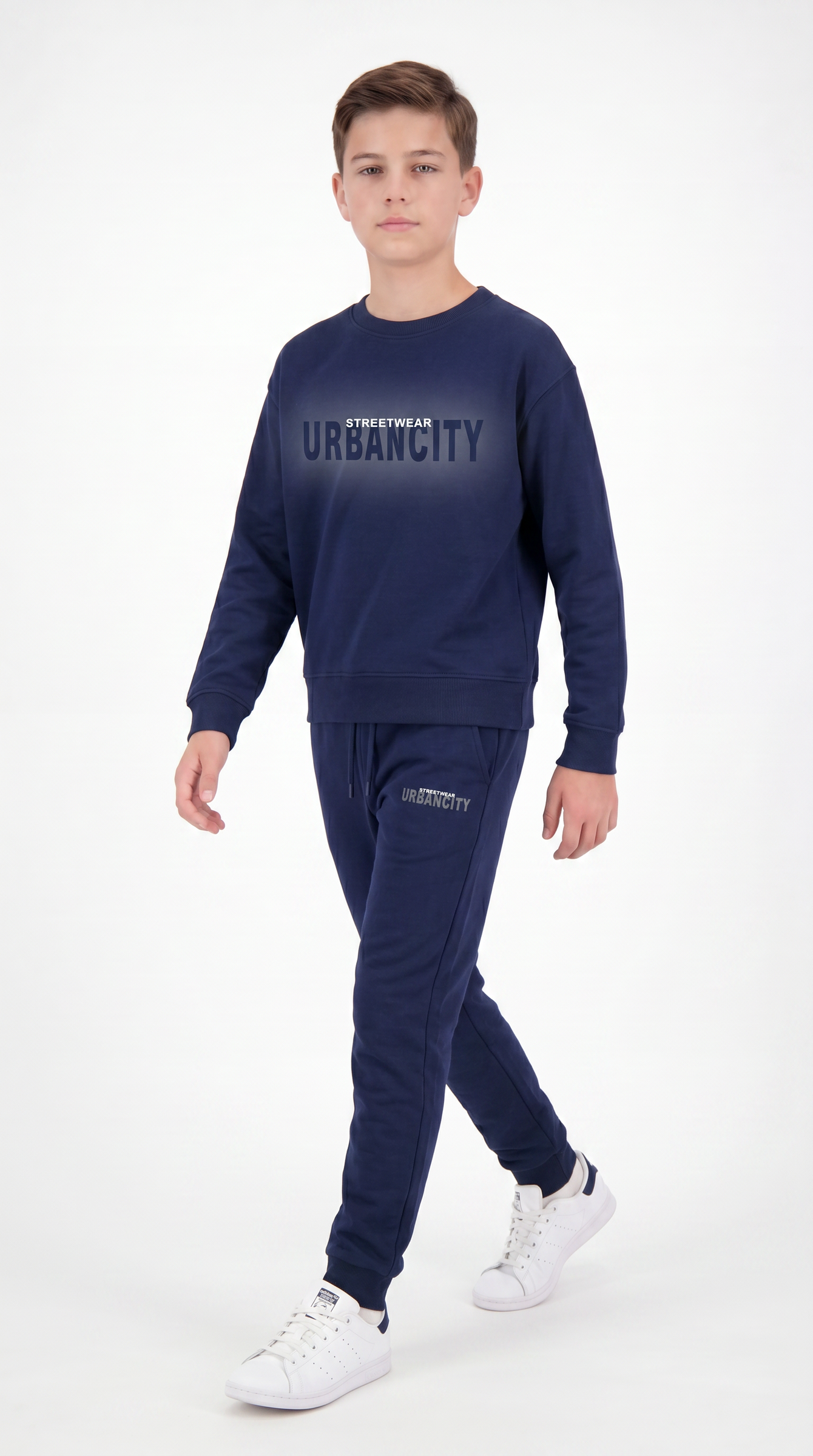 Streetwear Urbancity Baskılı Erkek Çocuk Alt Üst Eşofman Takımı