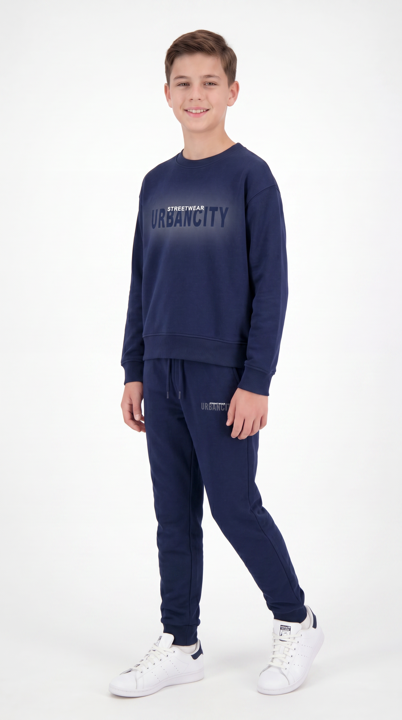 Streetwear Urbancity Baskılı Erkek Çocuk Alt Üst Eşofman Takımı