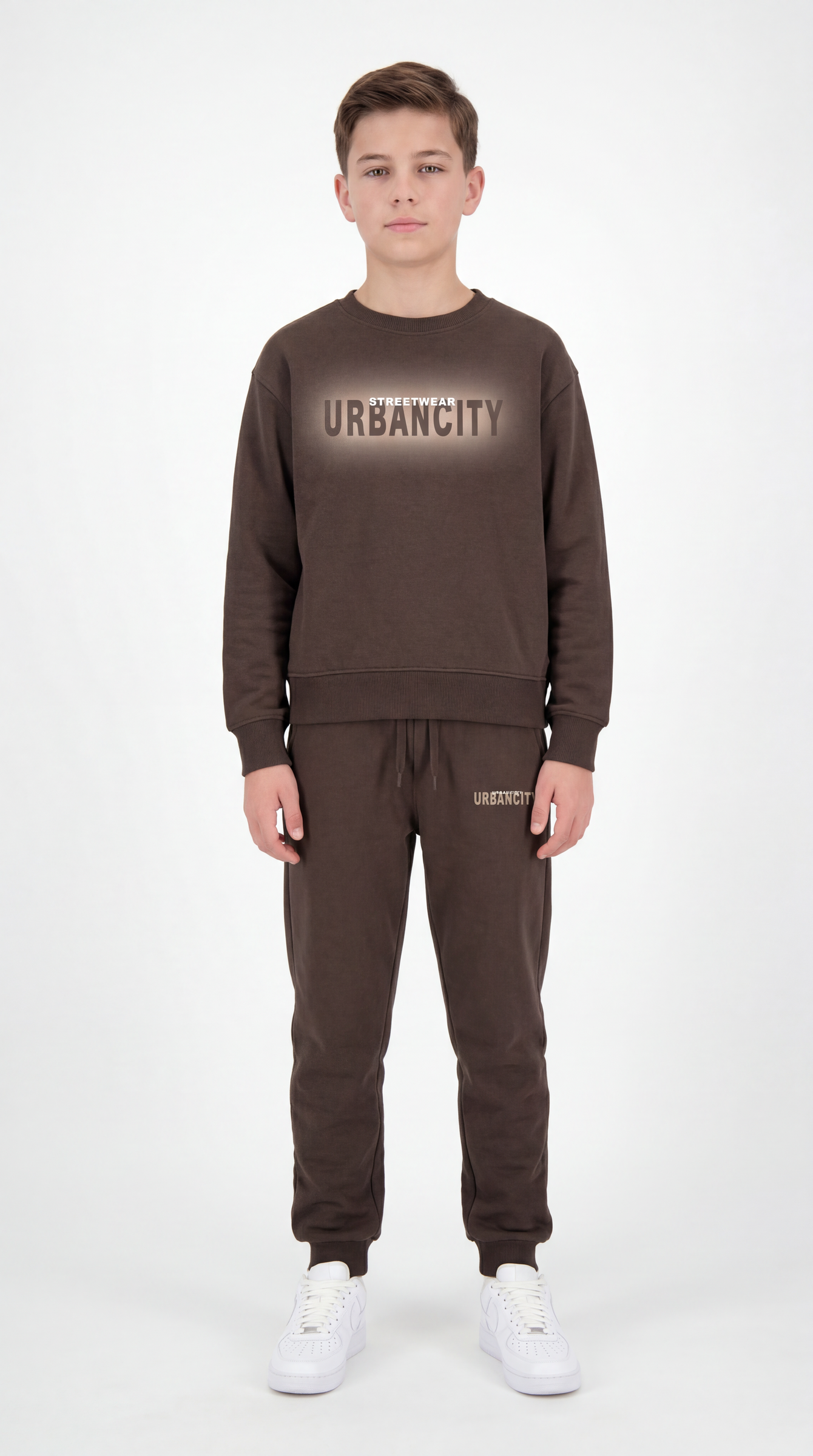 Streetwear Urbancity Baskılı Erkek Çocuk Alt Üst Eşofman Takımı