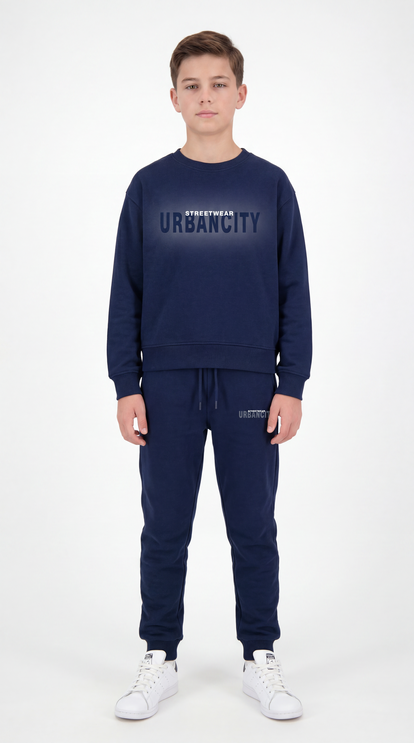 Streetwear Urbancity Baskılı Erkek Çocuk Alt Üst Eşofman Takımı