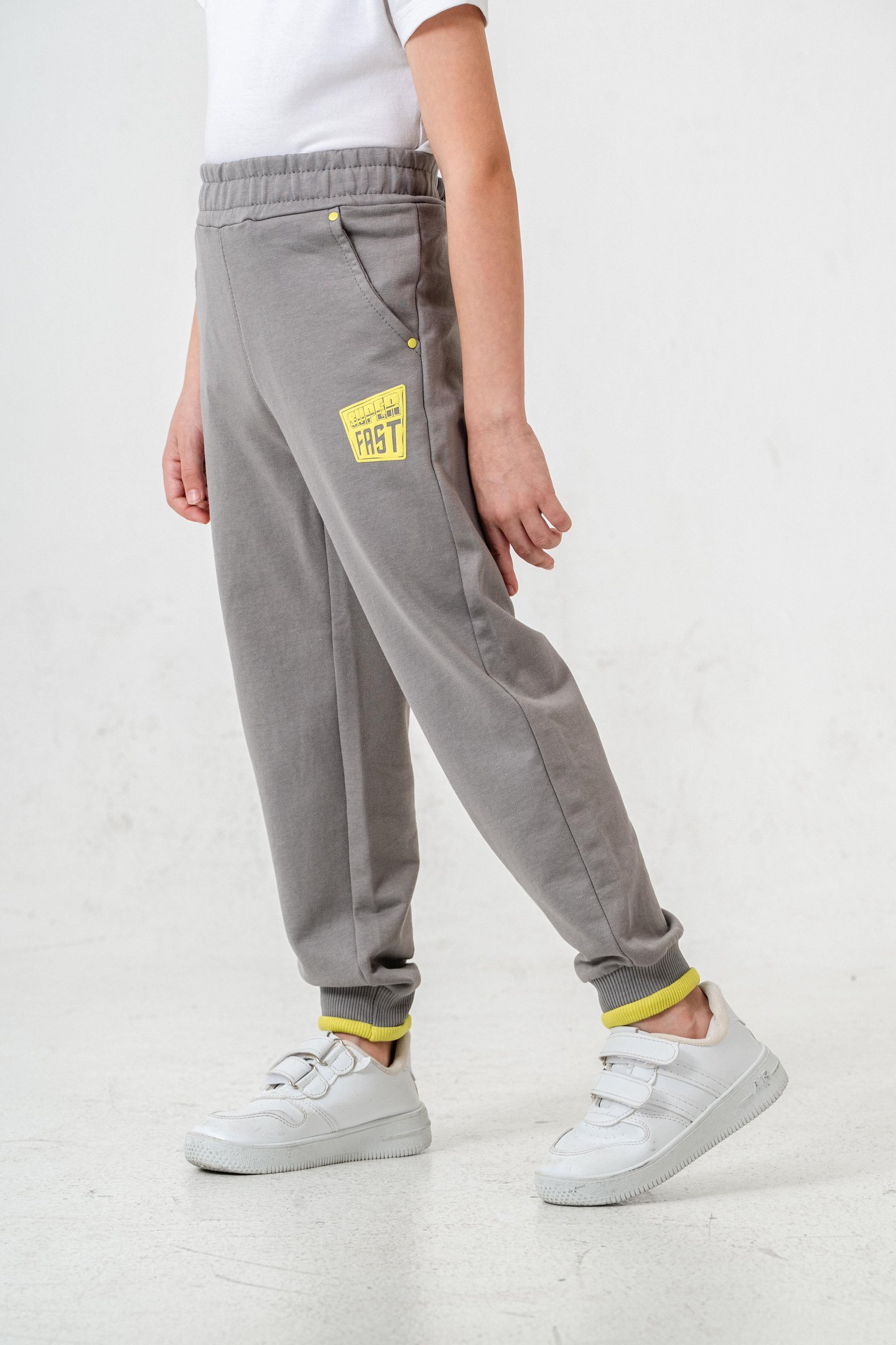 Super Fast Baskılı Cep Kenarı Rivetli Erkek Çocuk Eşofman Altı